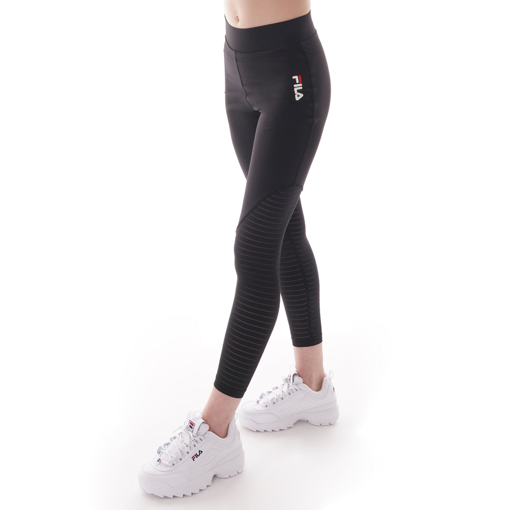 Fila Womens Soni Burnout Tight - Black