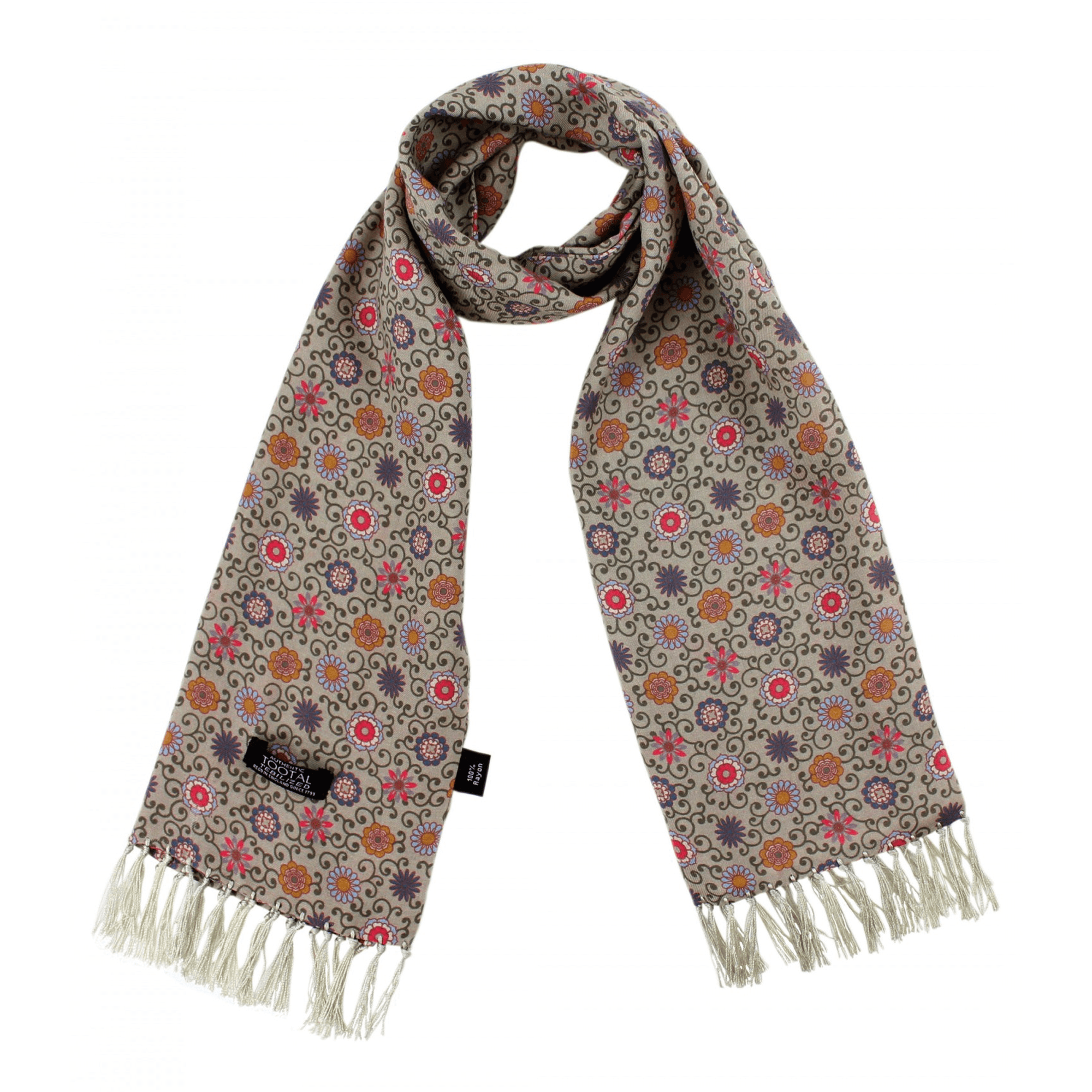 Tootal Vintage Daisy Scarf - Stone