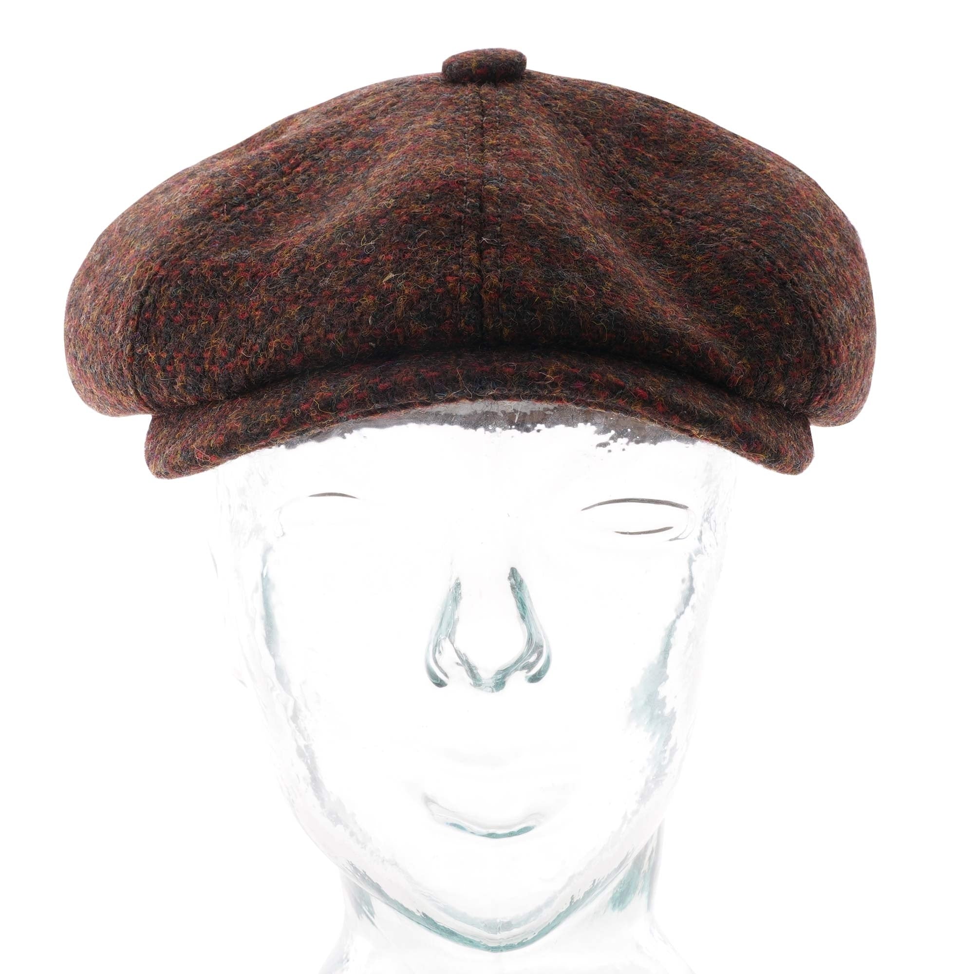 Stetson Hats Harris Tweed Flat Cap - Red