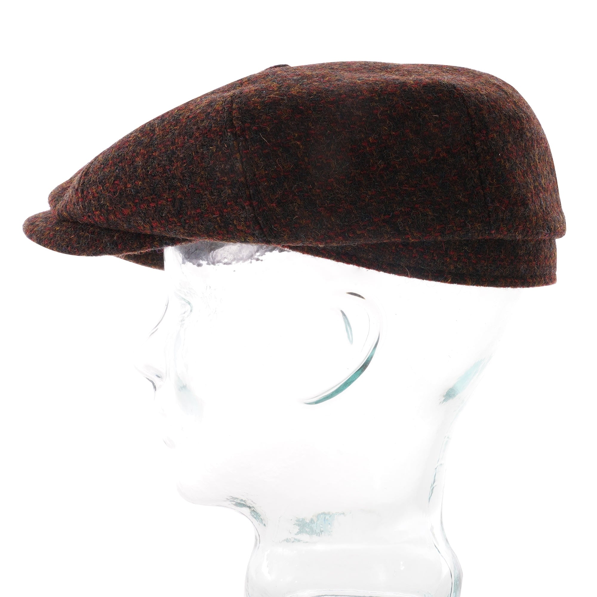 Stetson Hats Harris Tweed Flat Cap - Red