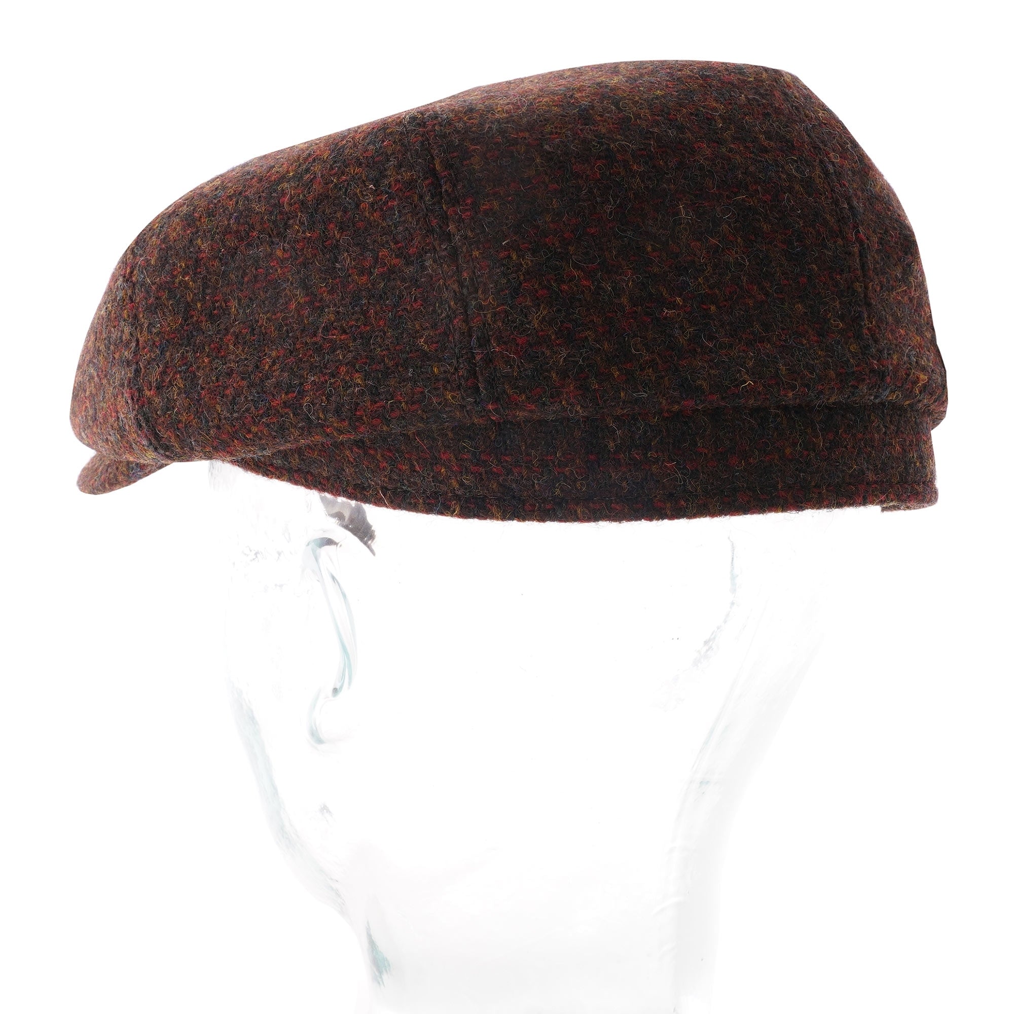 Stetson Hats Harris Tweed Flat Cap - Red