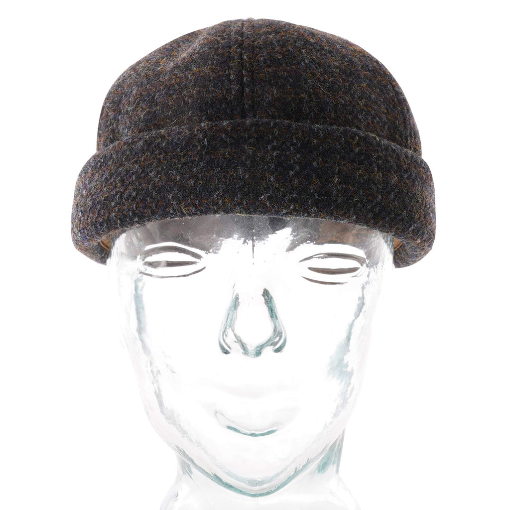 Stetson Hats Docker Harris Tweed Hat - Navy