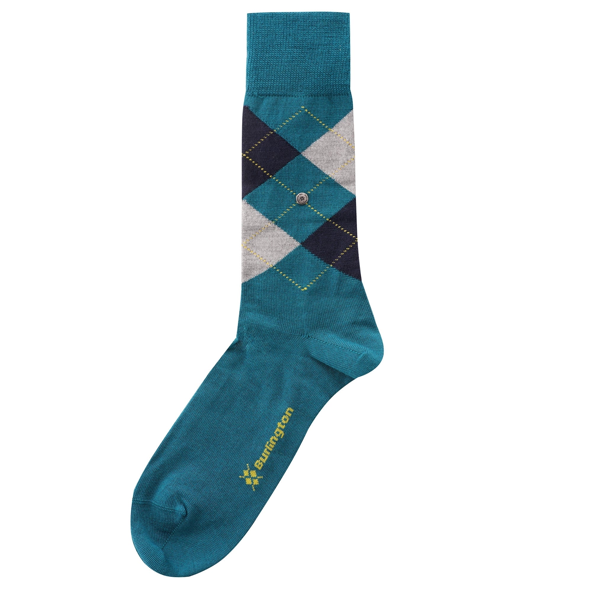 Burlington Socks Edinburgh Socks - Green & Grey
