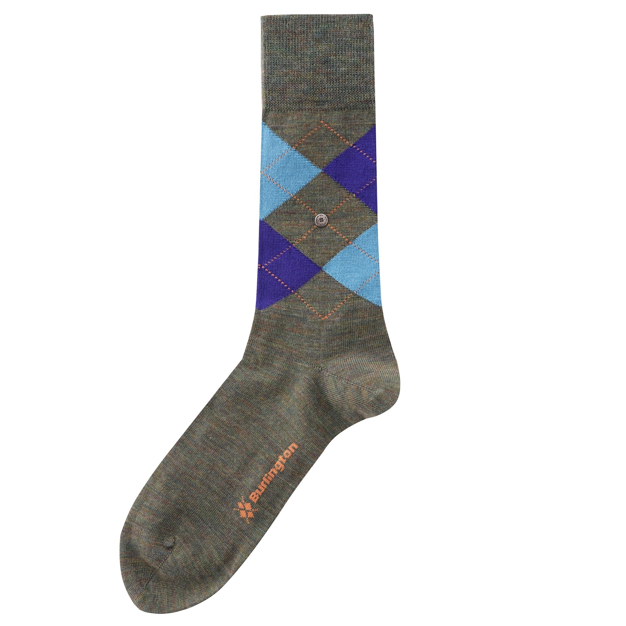 Burlington Socks Melange Edinburgh - Green & Blue