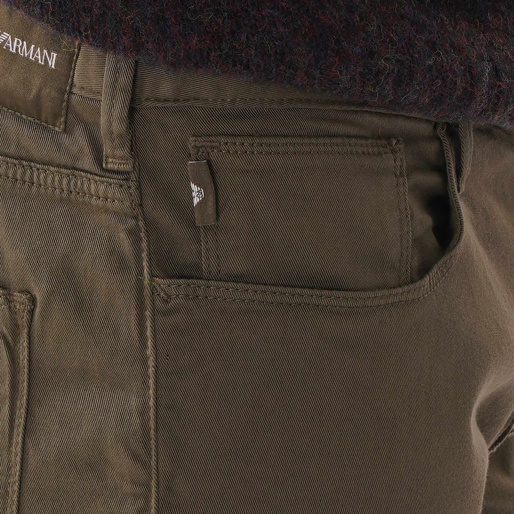 Emporio Armani J06 Slim Fit Trousers - Olive