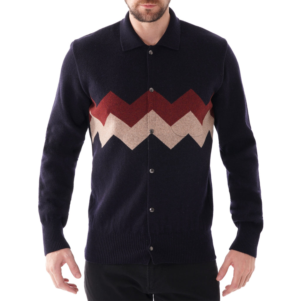 Oliver Spencer Roxwell Knitted Cardigan - Navy