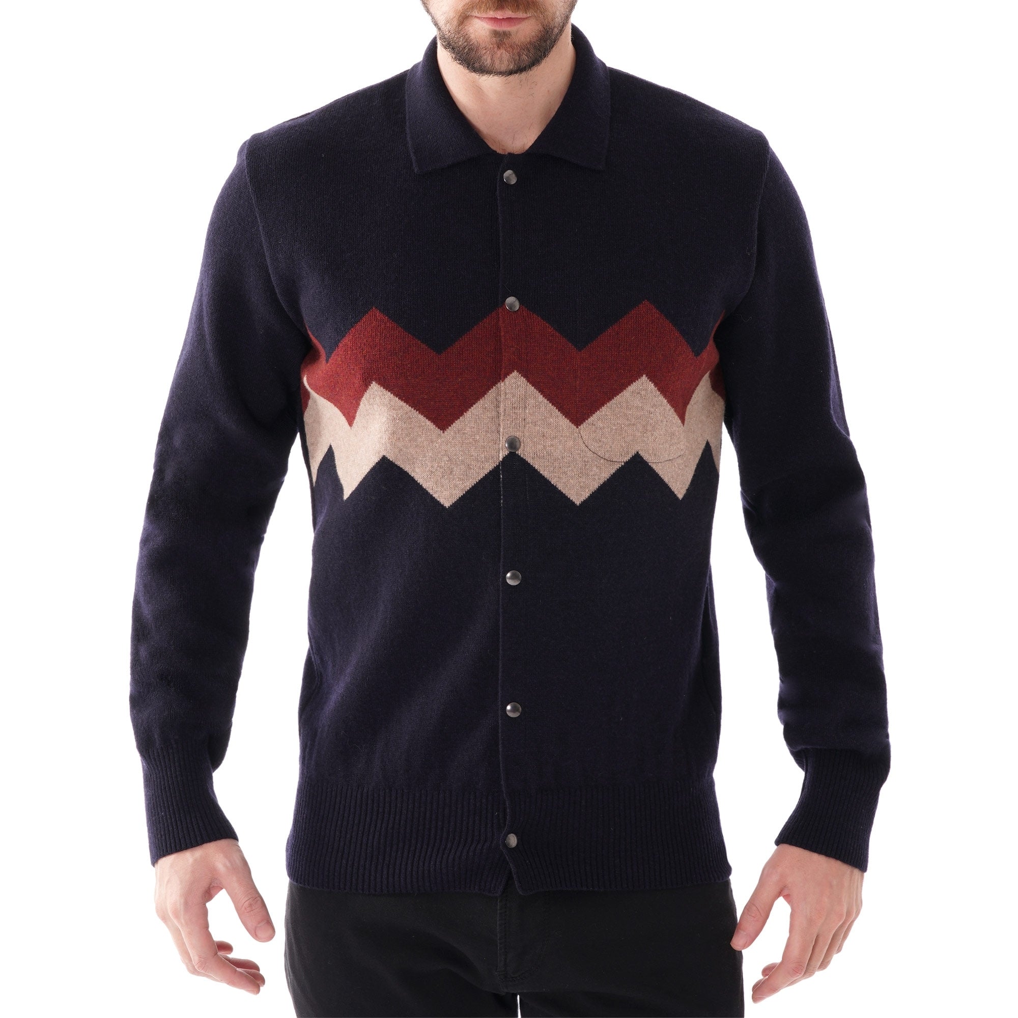 Oliver Spencer Roxwell Knitted Cardigan - Navy
