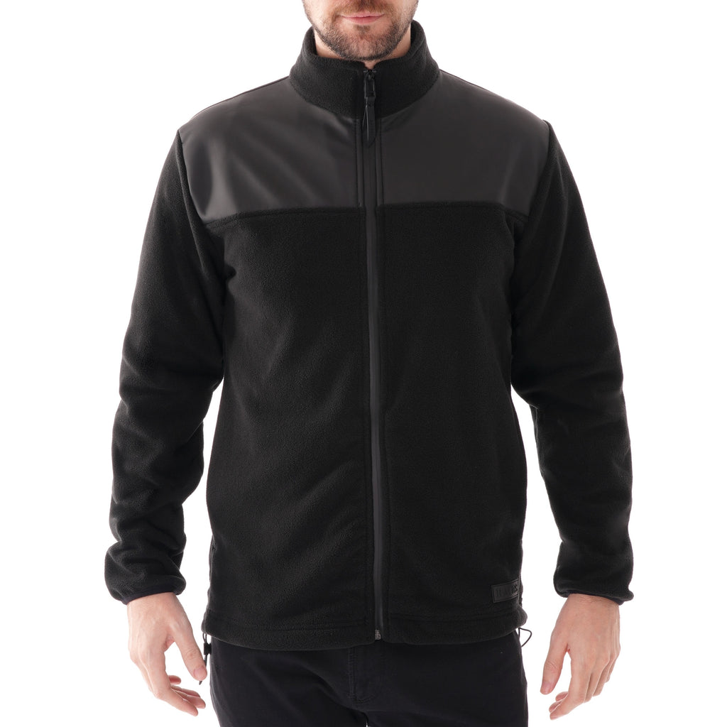 Rains Fleece Zip Puller Jacket - Black