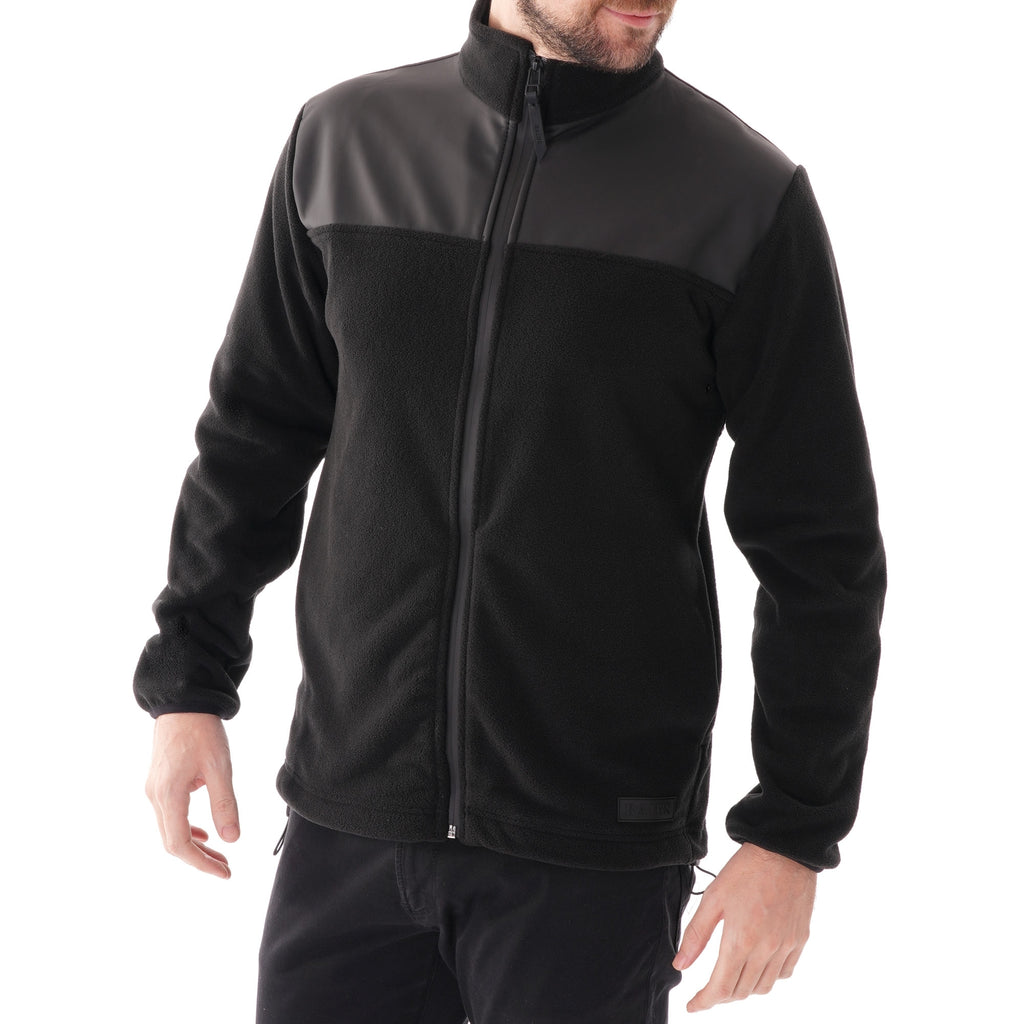 Rains Fleece Zip Puller Jacket - Black