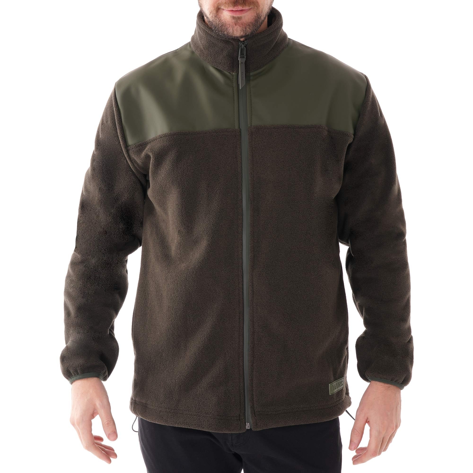 Rains Fleece Zip Puller Jacket - Green