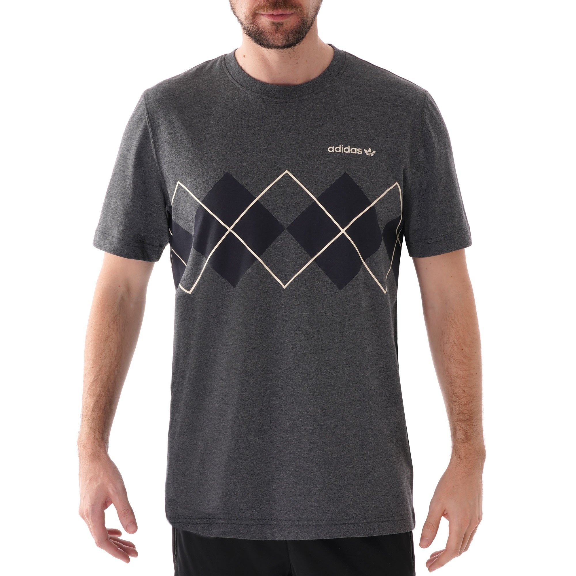 Adidas Originals Argyle T-Shirt - Grey
