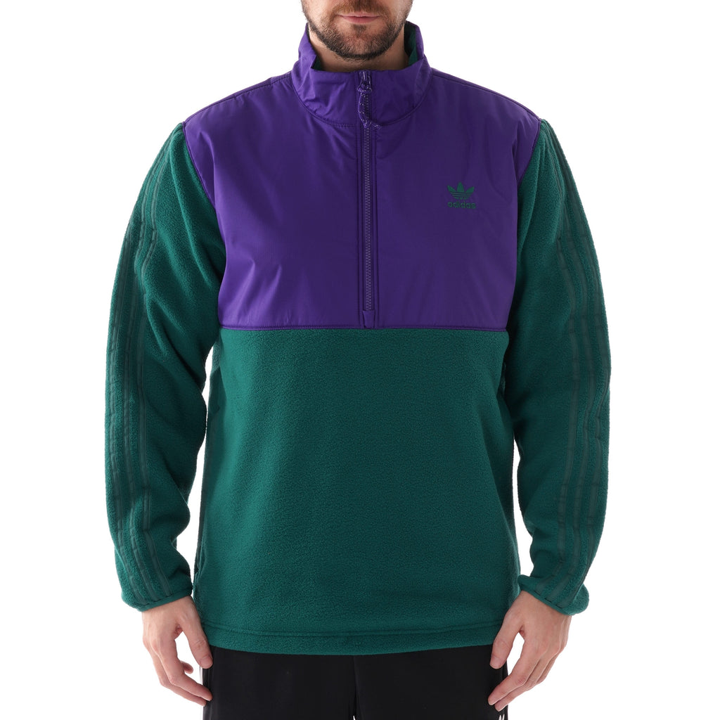 Adidas Originals Winterized Half Zip Track Top - Collegiate Green