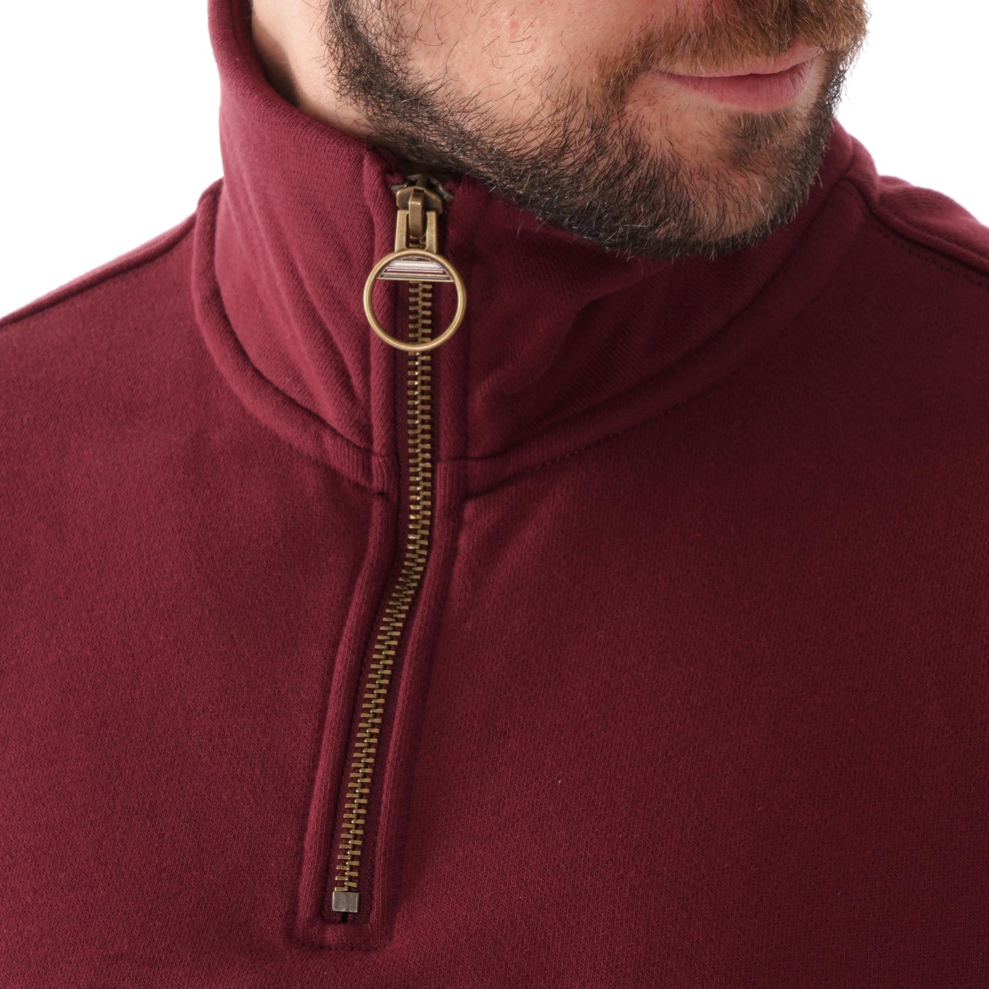 Tommy Hilfiger Icon Logo Mock Neck - Tawny Port