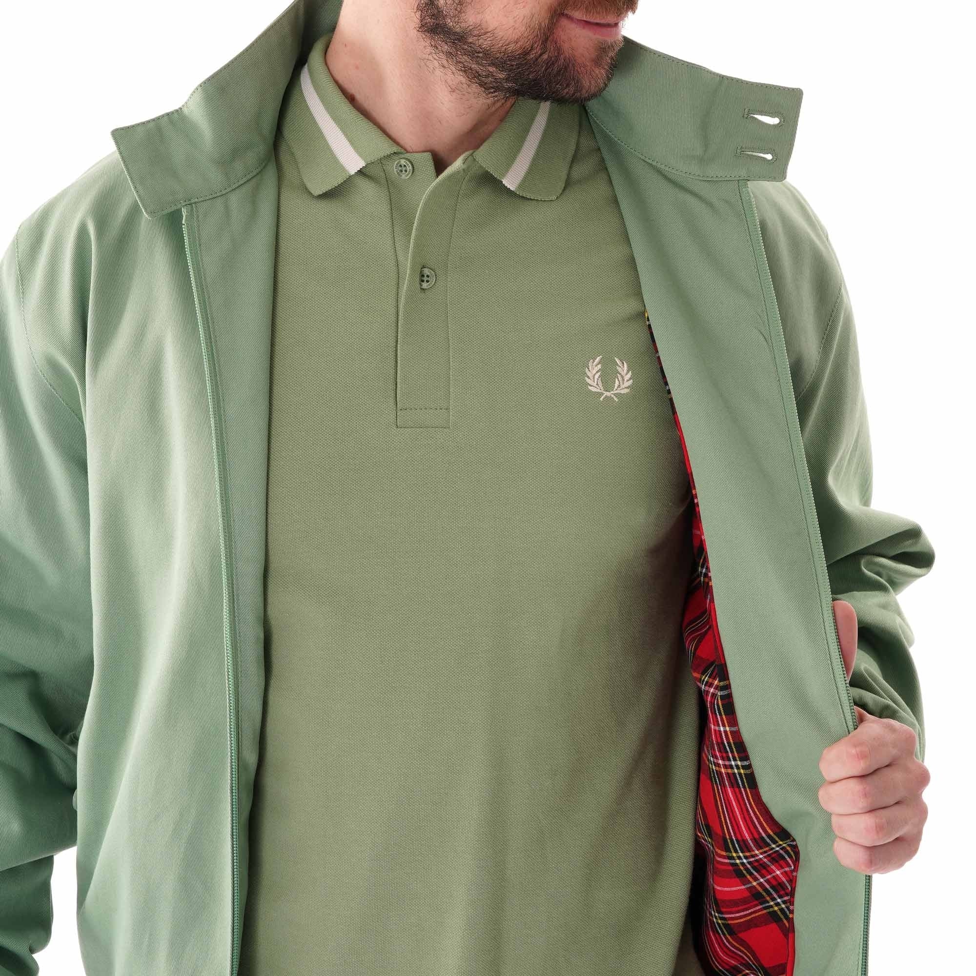 Fred Perry Reissues Harrington Jacket - Pistachio