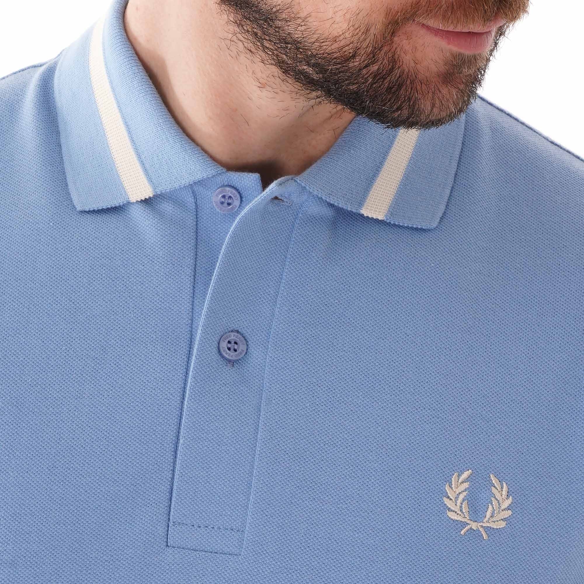 Fred Perry Reissues Single Tipped Polo Shirt - Sky