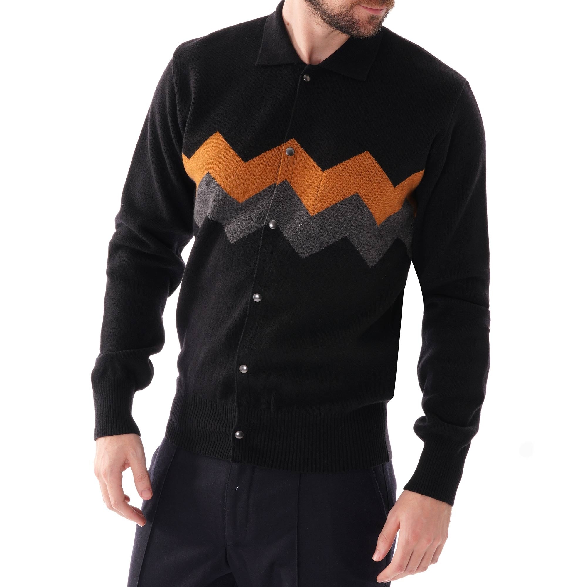Oliver Spencer Roxwell Knitted Cardigan - Black