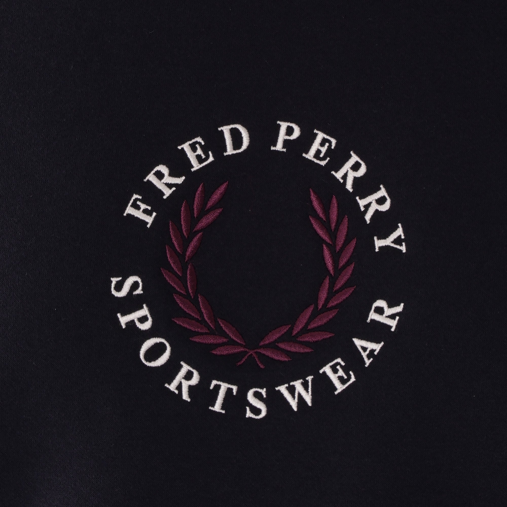 Fred Perry Branded Sweatshirt - Navy