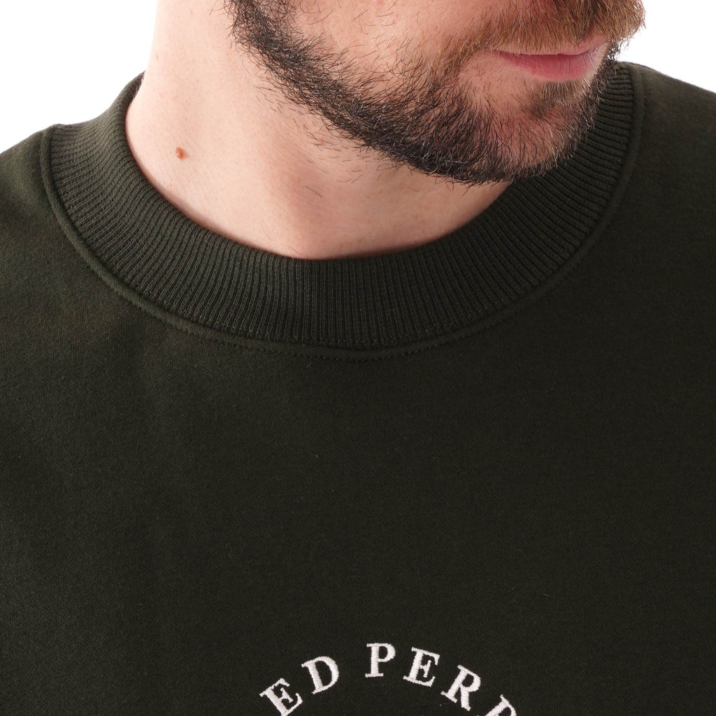 Fred Perry Branded Sweatshirt - Hunting Green