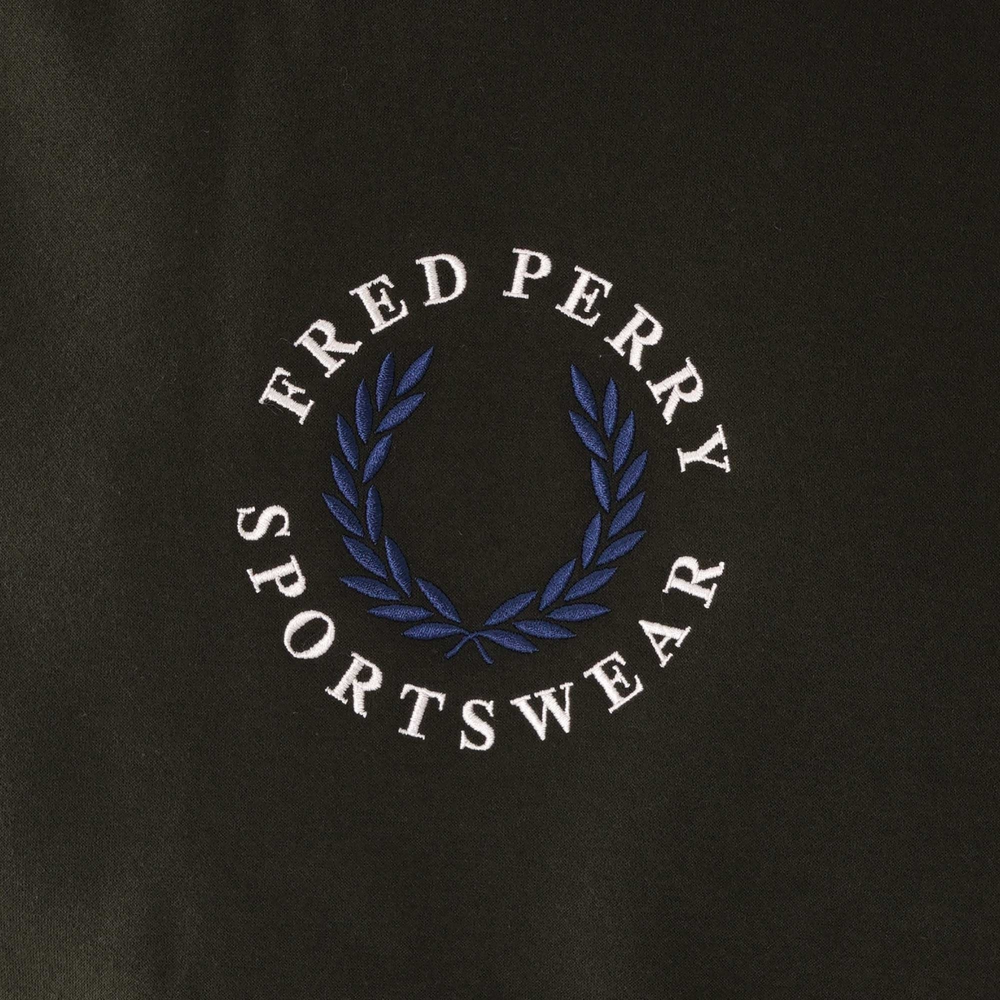 Fred Perry Branded Sweatshirt - Hunting Green
