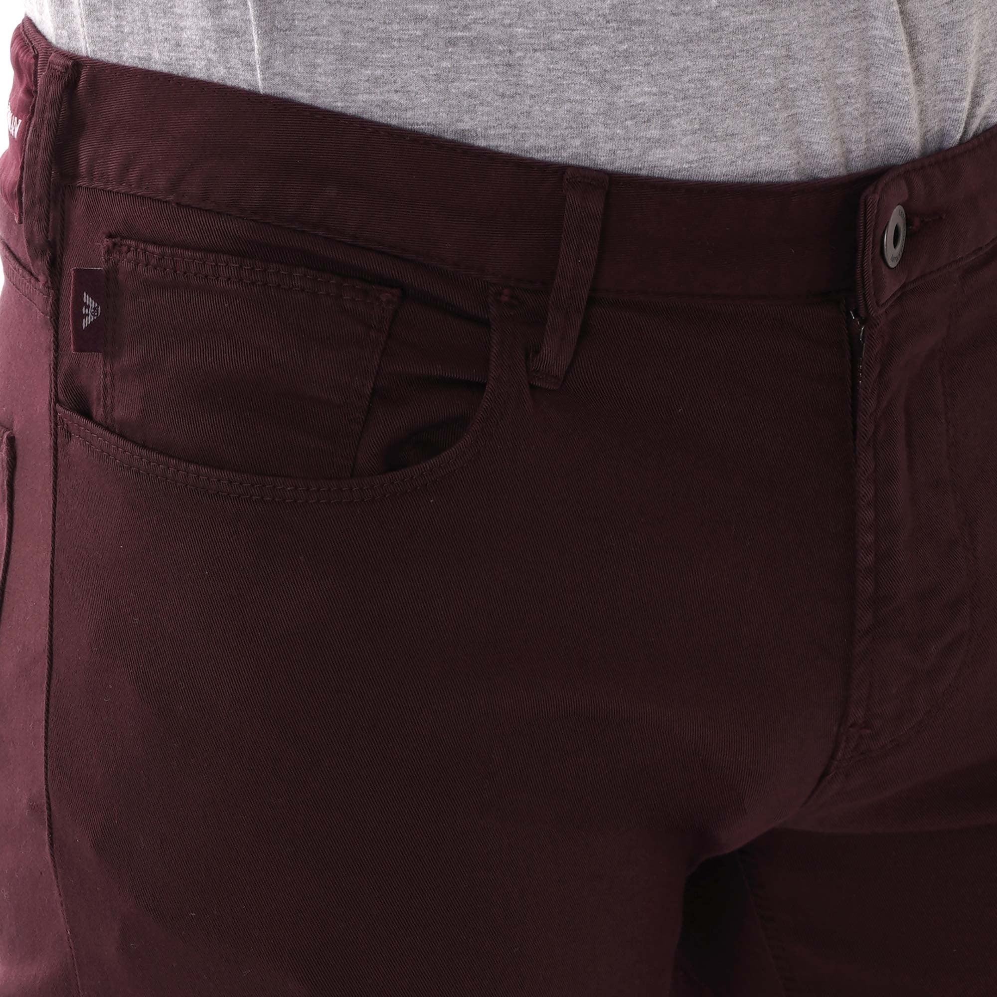 Emporio Armani J06 Slim Fit Trousers - Rosso