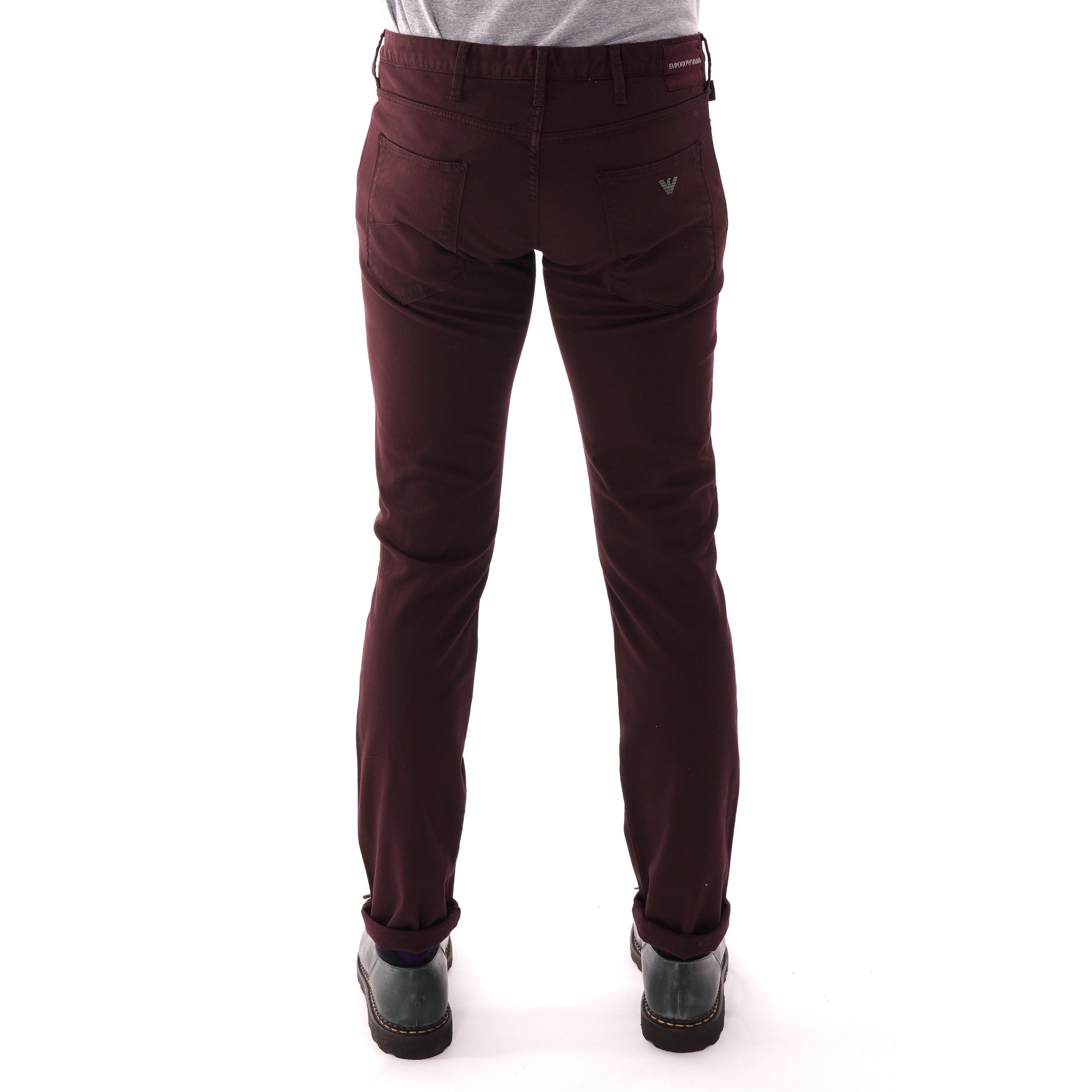 Emporio Armani J06 Slim Fit Trousers - Rosso