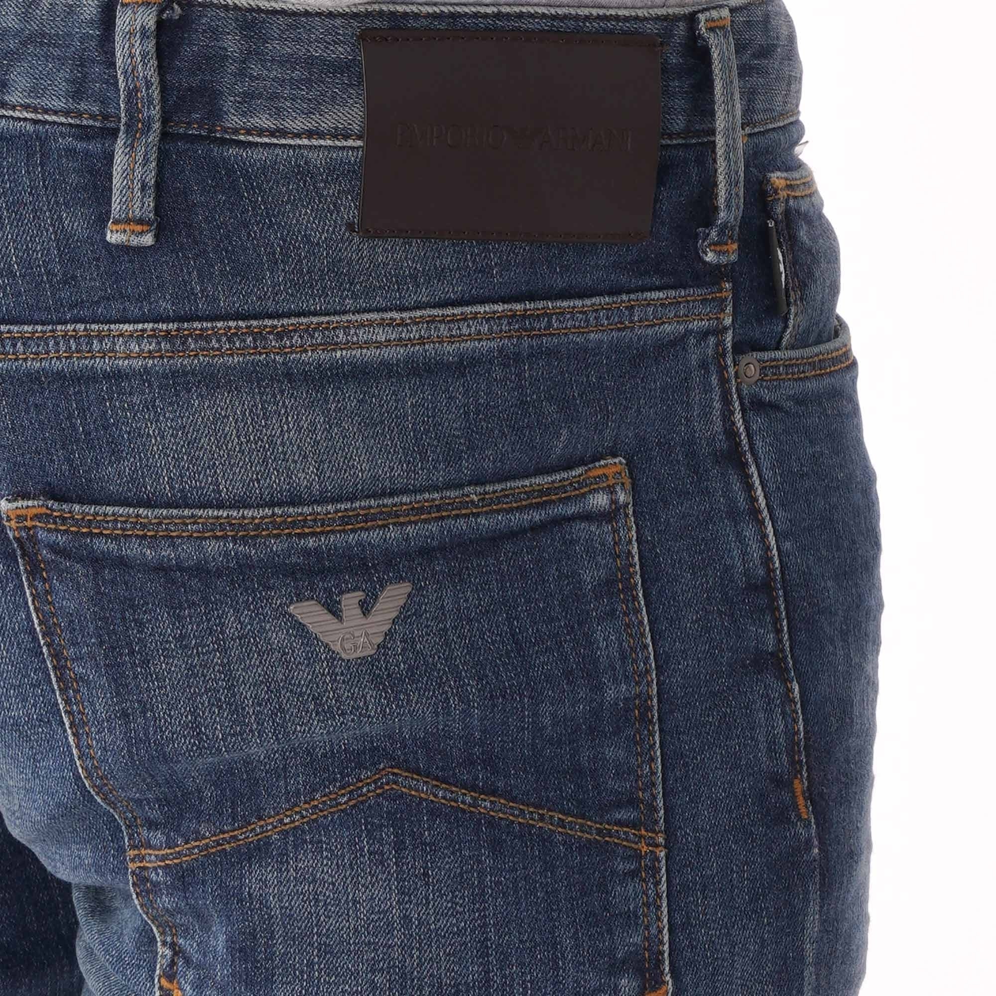 Emporio Armani J06 Slim Fit Denim Jeans - Denim Blu