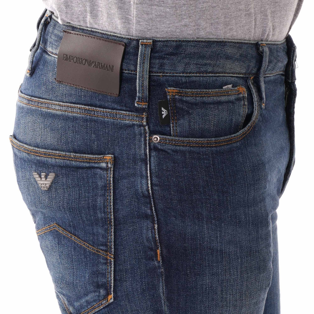 Emporio Armani J06 Slim Fit Denim Jeans - Denim Blu