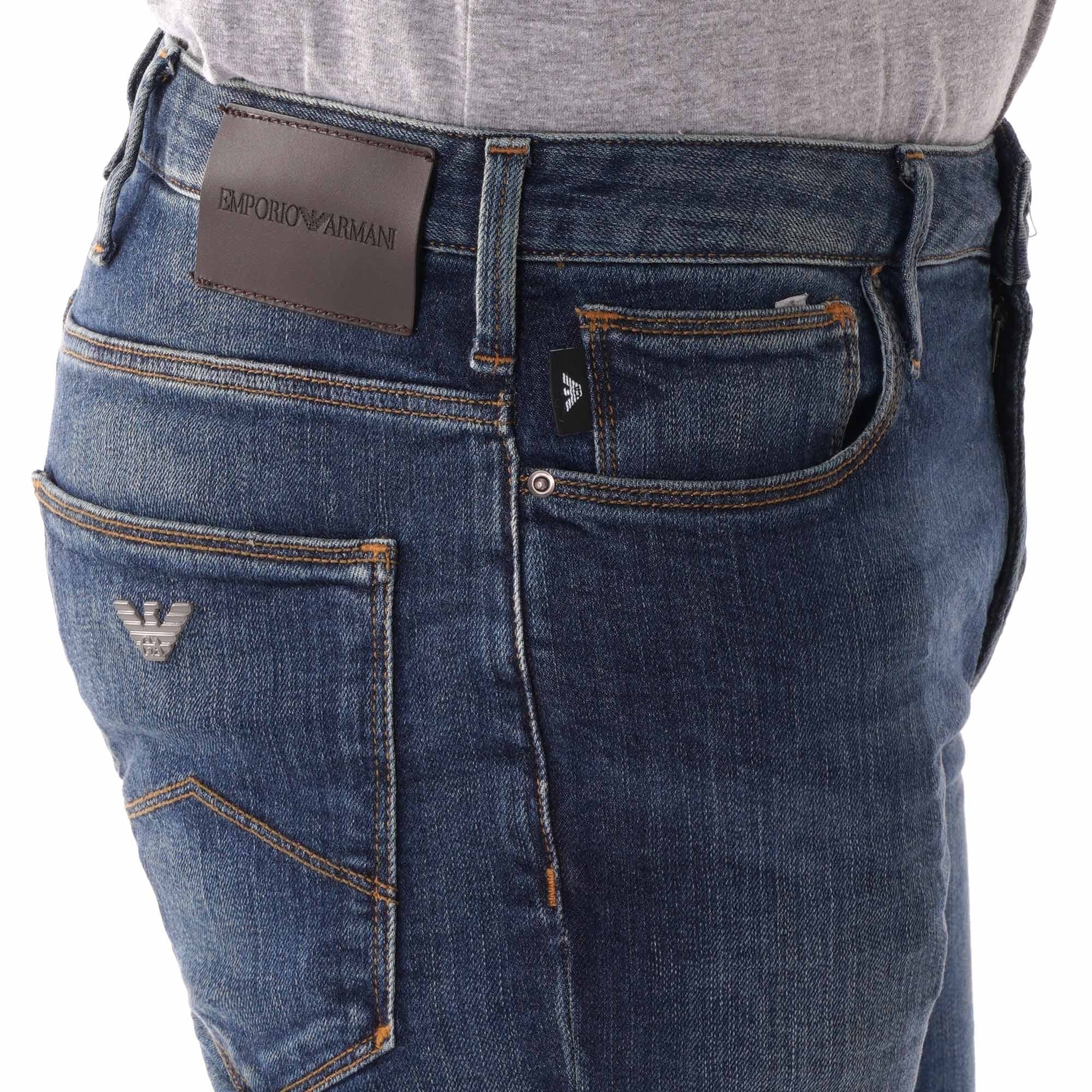 Emporio Armani J06 Slim Fit Denim Jeans - Denim Blu