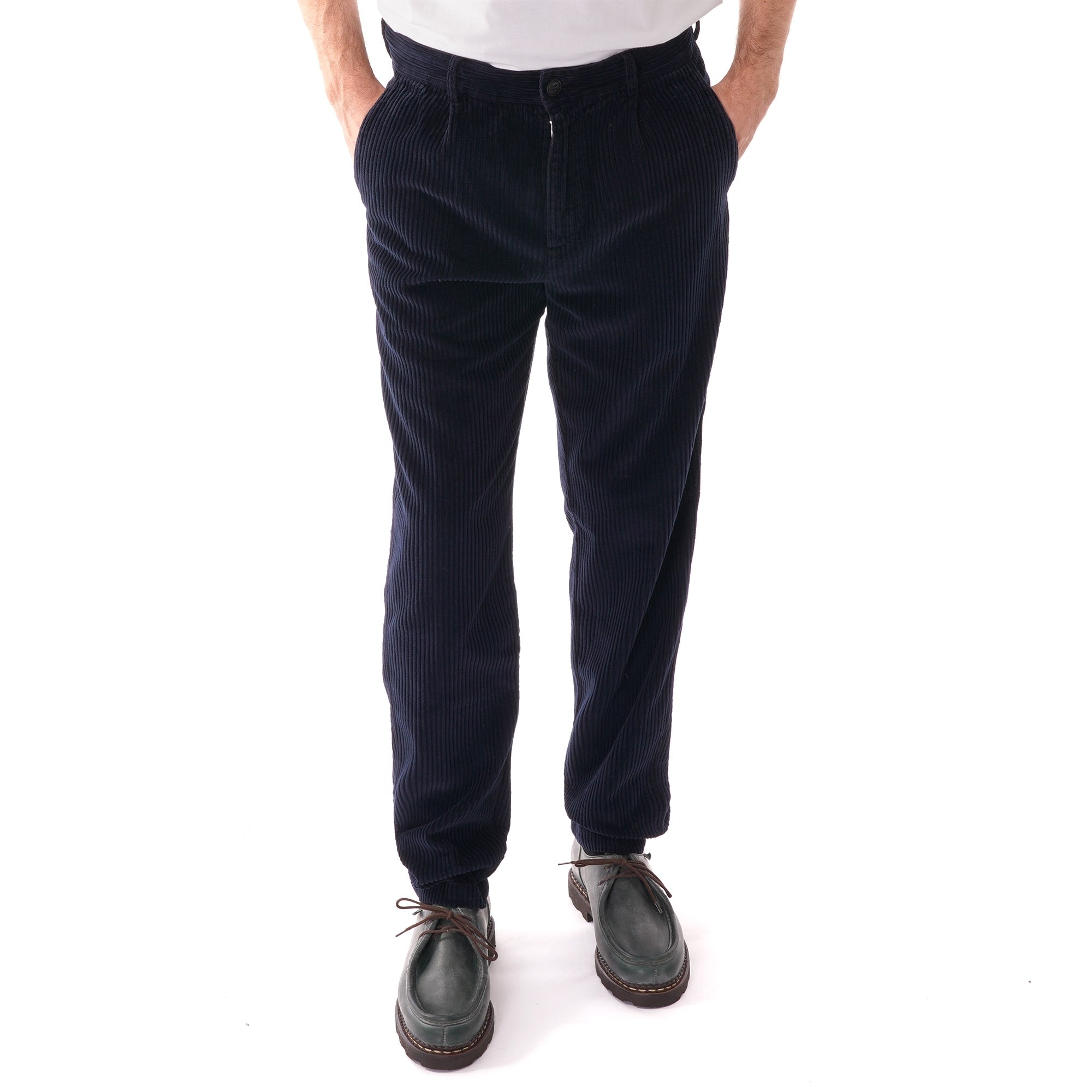 Homecore Orel Corduroy Trousers - Navy