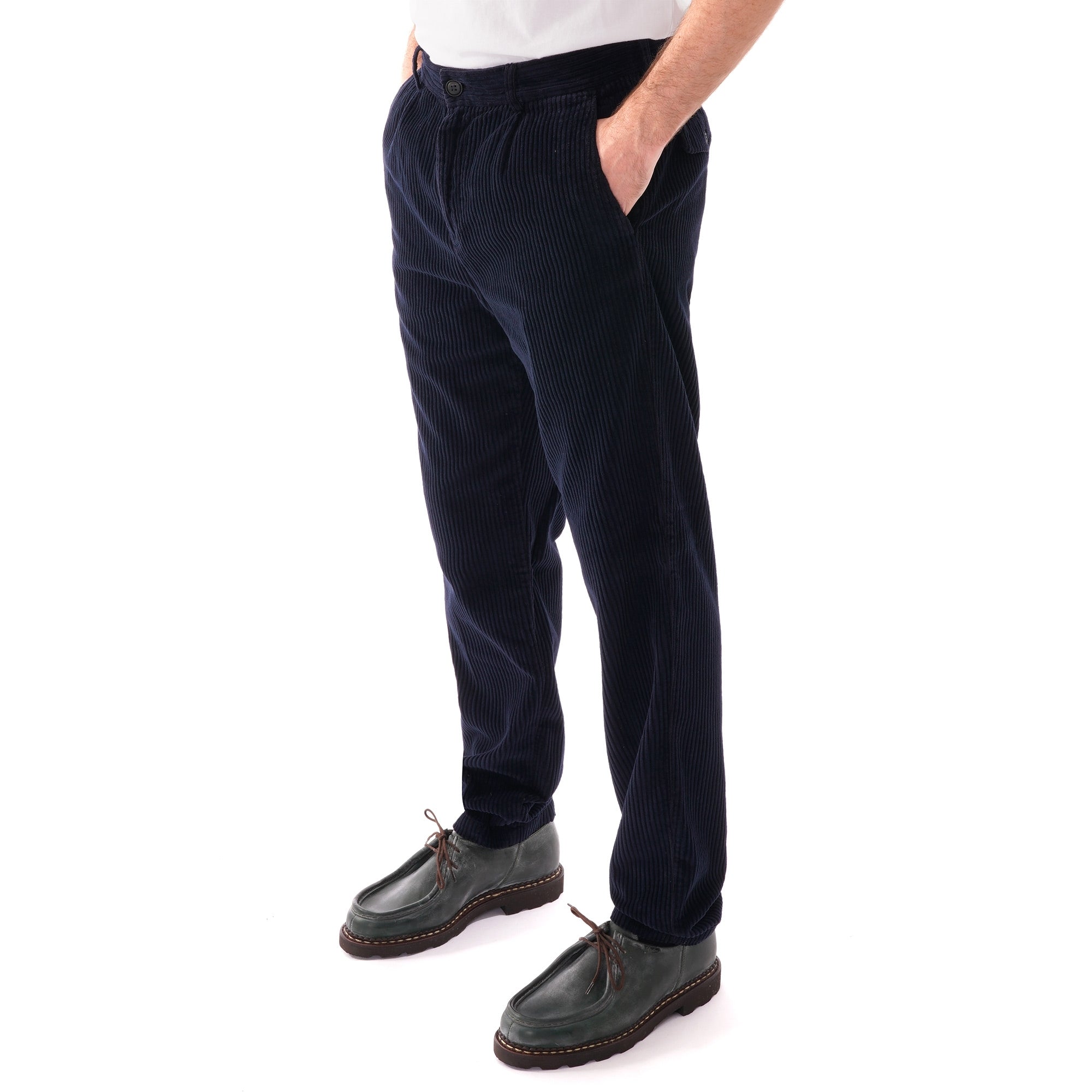 Homecore Orel Corduroy Trousers - Navy