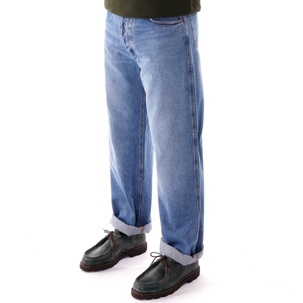 AMI Wide Fit Jeans - Used Blue