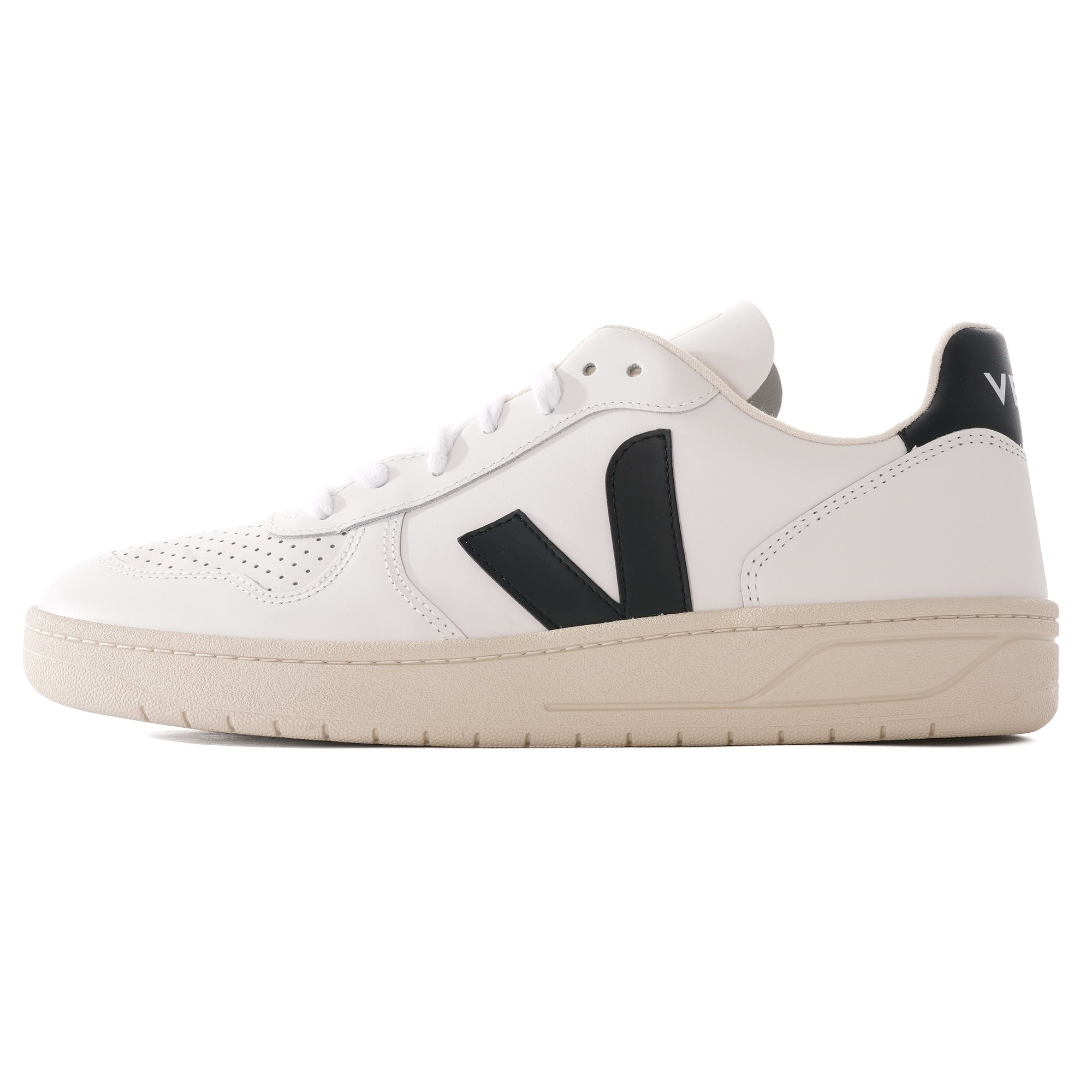 Veja V-10 Leather - White & Black