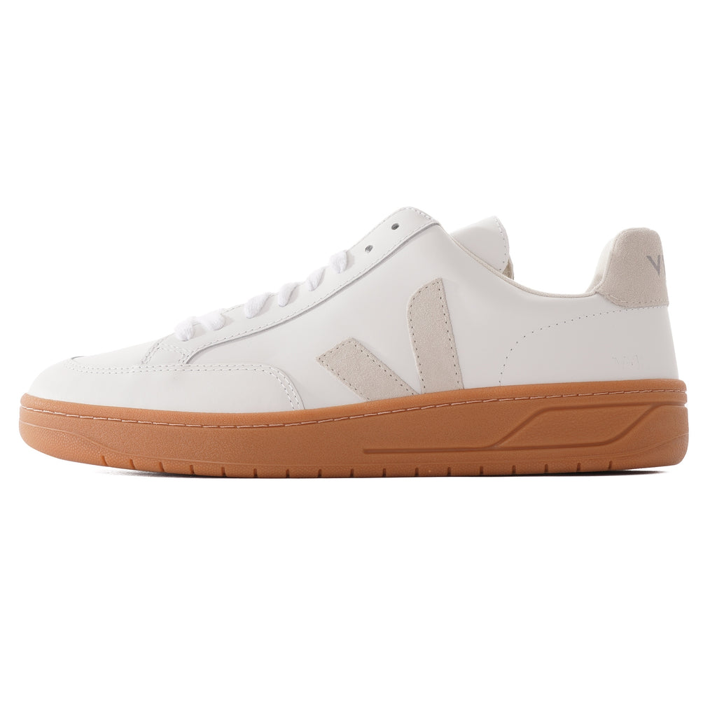 Veja V-12 Leather Natural Sole - Extra White
