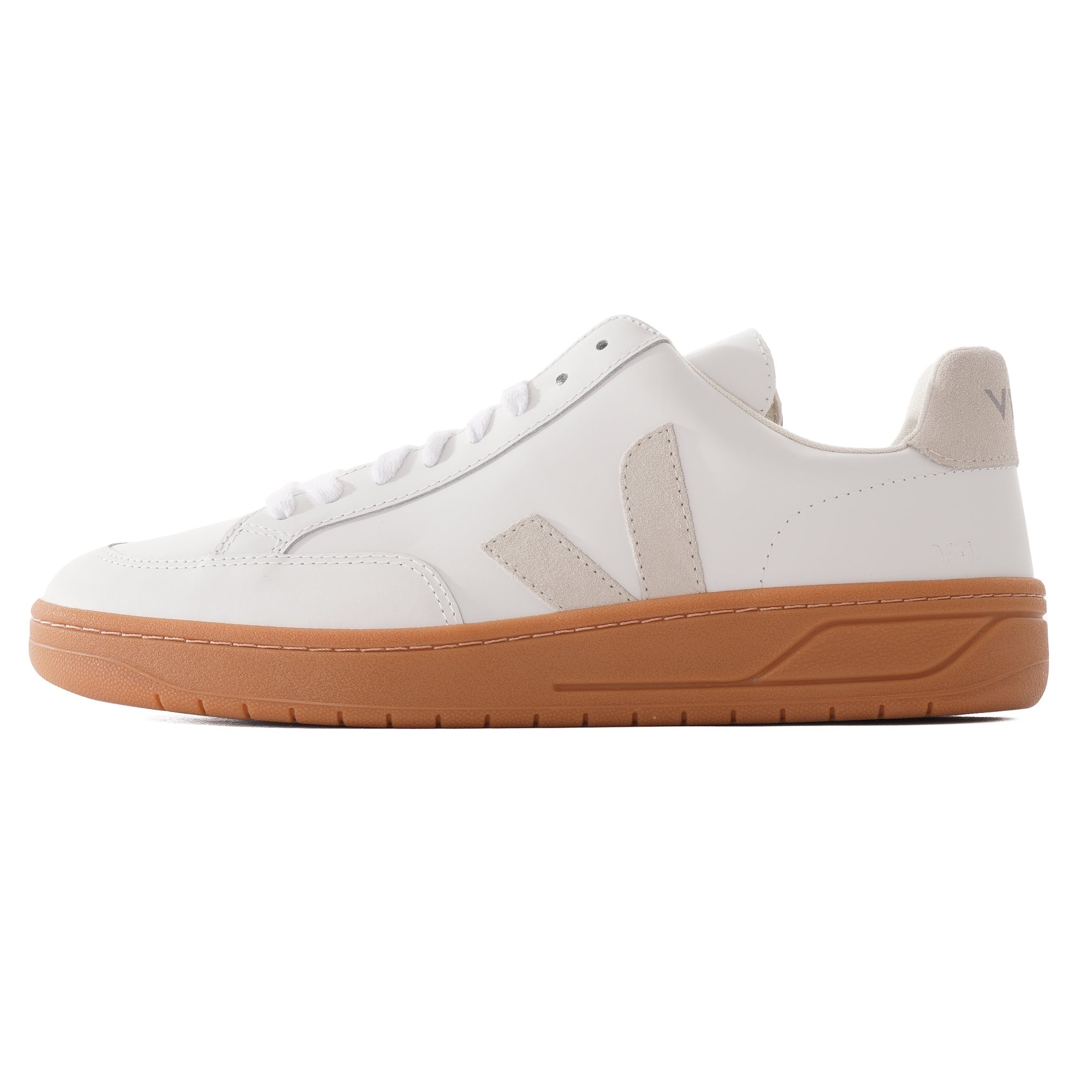 Veja V-12 Leather Natural Sole - Extra White