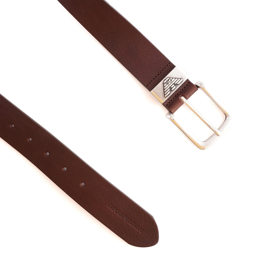 Emporio Armani Eagle Belt - Dark Tan