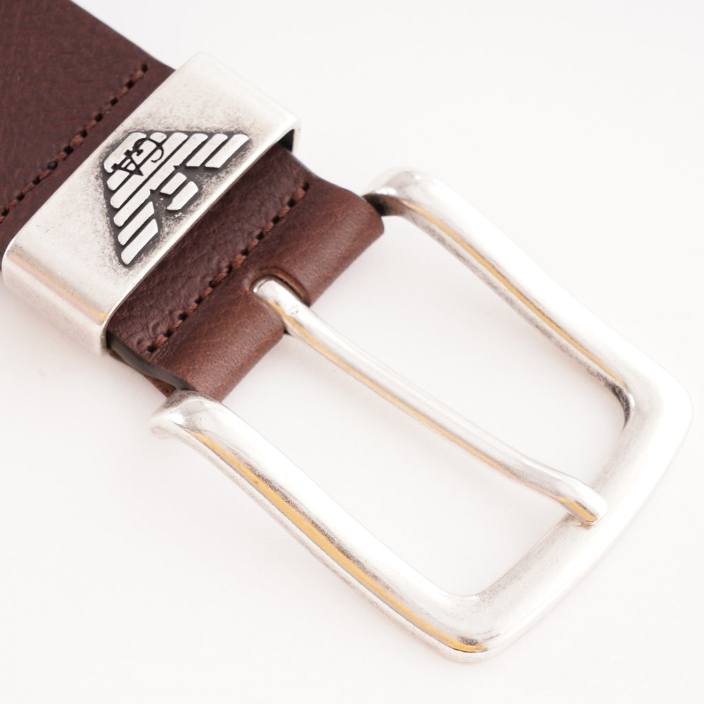 Emporio Armani Eagle Belt - Dark Tan
