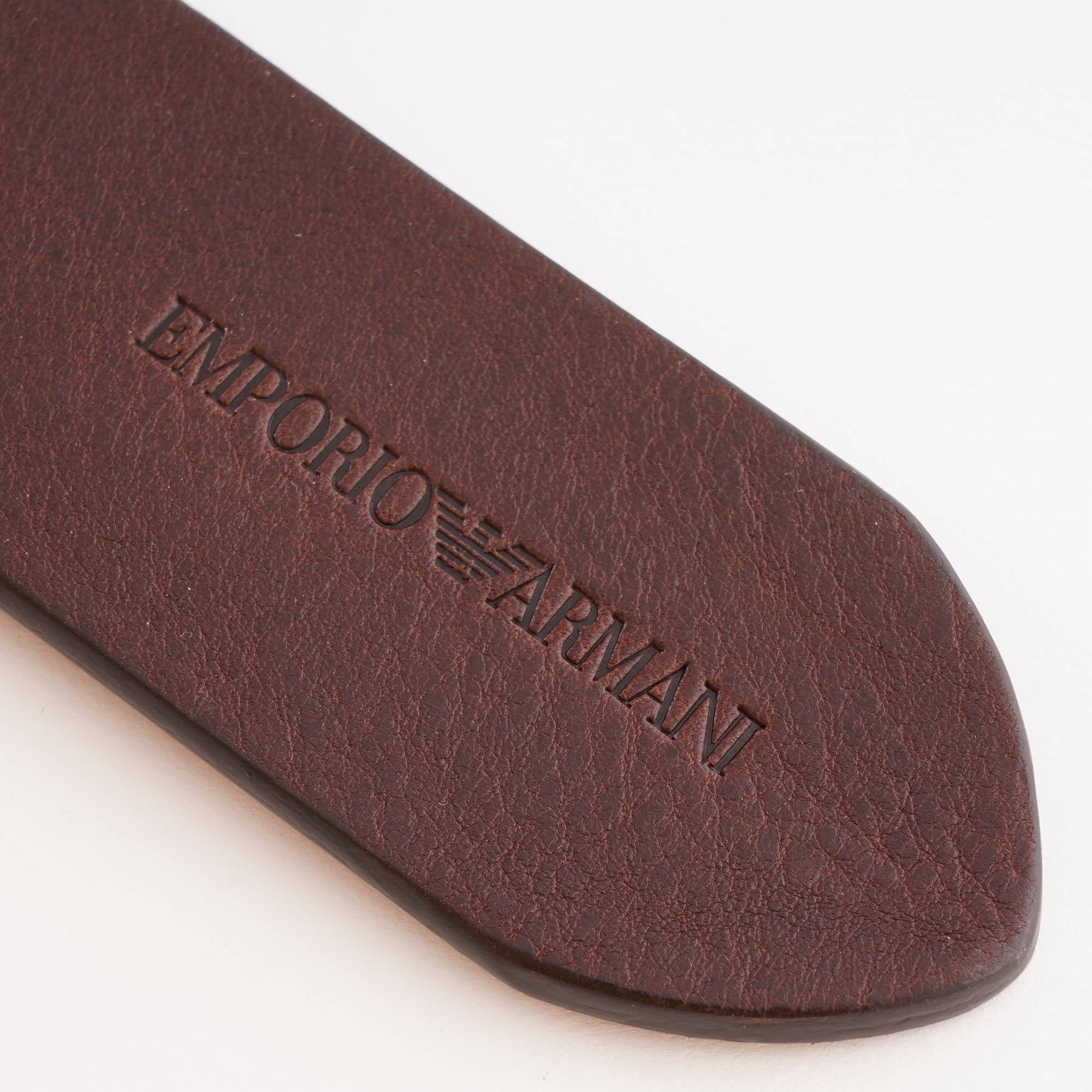 Emporio Armani Eagle Belt - Dark Tan