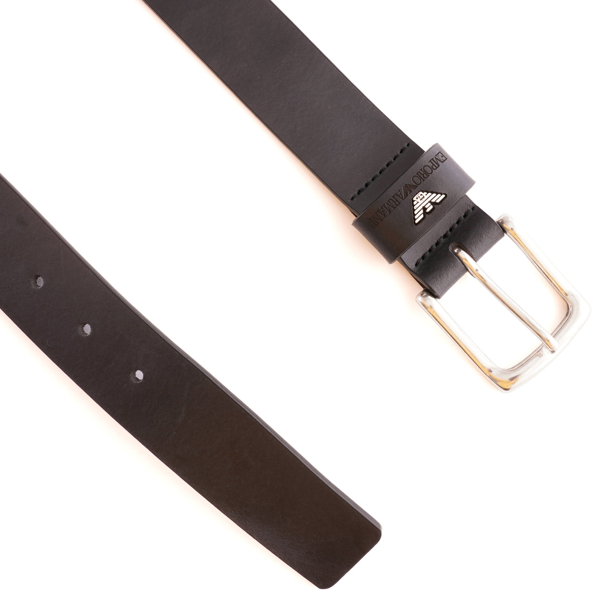 Emporio Armani Tongue Belt - Black