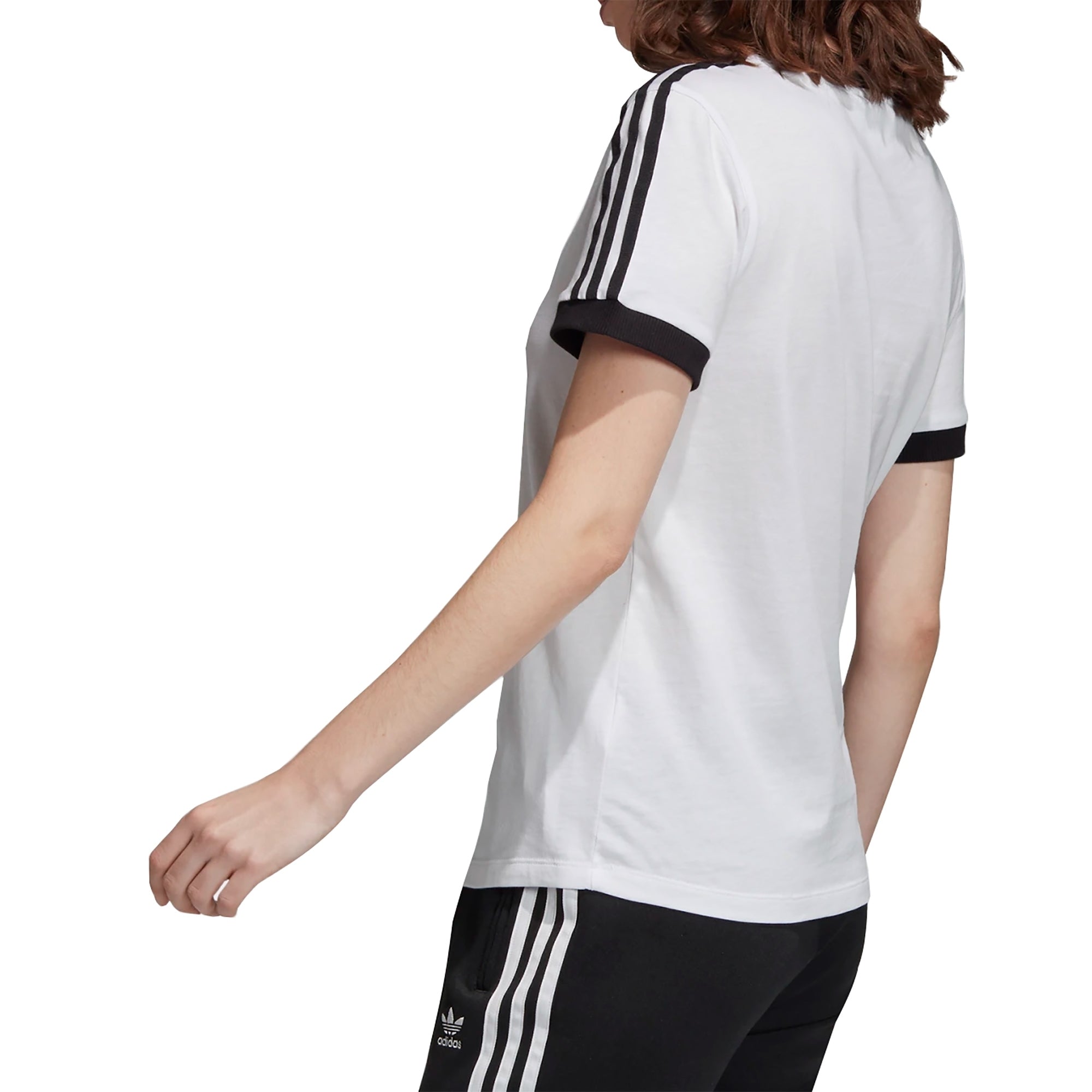 Adidas Originals Womens 3 stripe Tee - White