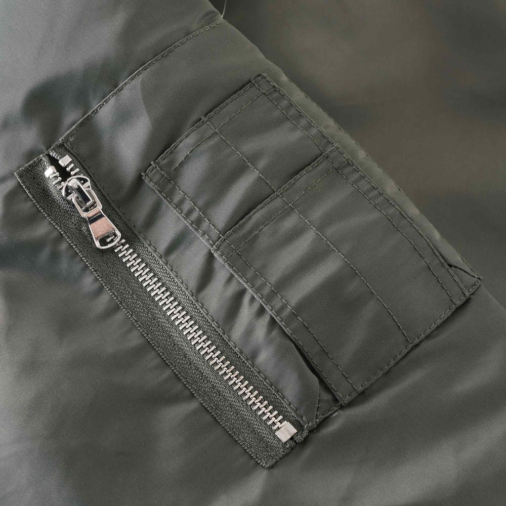 Schott NYC CWU Bomber Womens Jacket - Sage Khaki