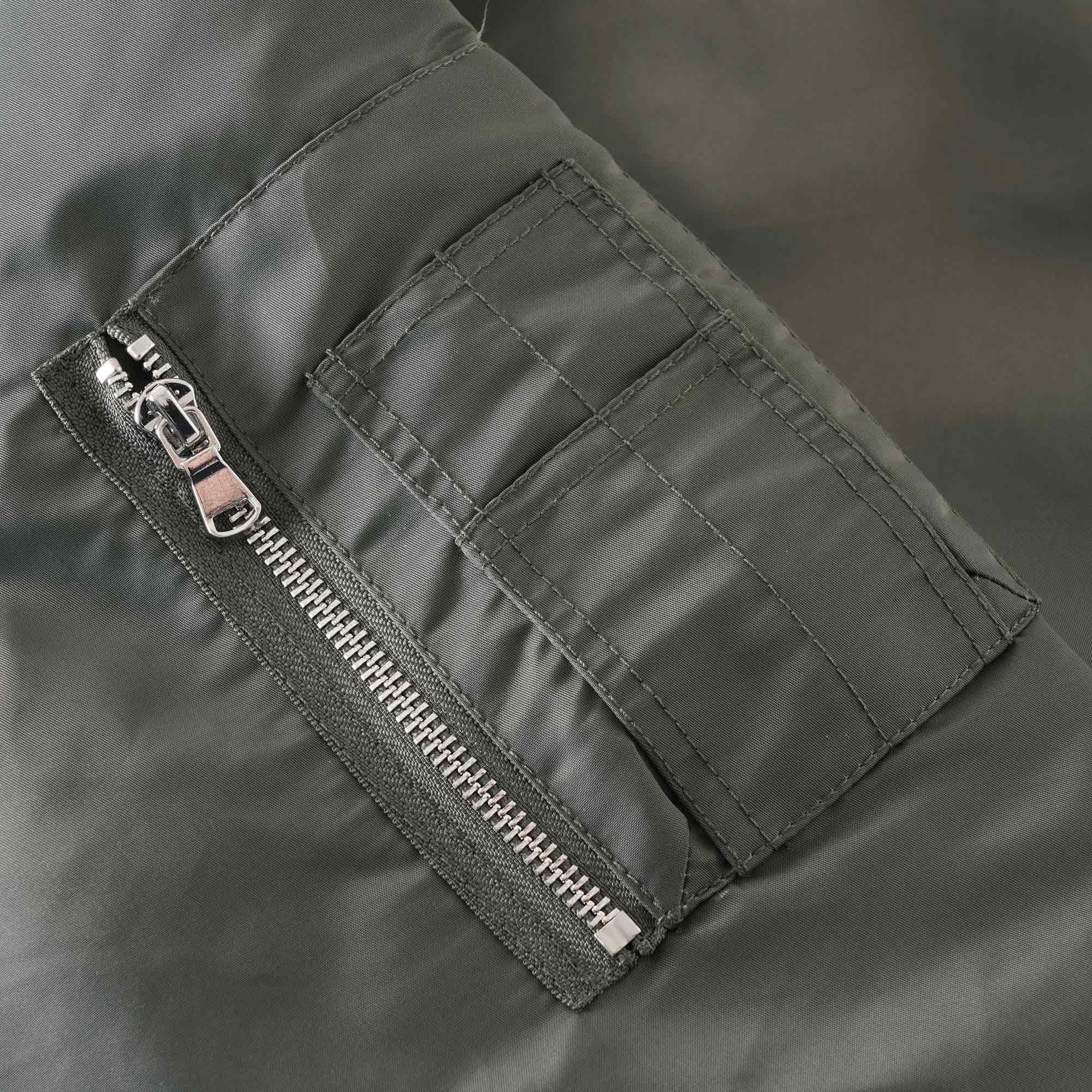 Schott NYC CWU Bomber Womens Jacket - Sage Khaki