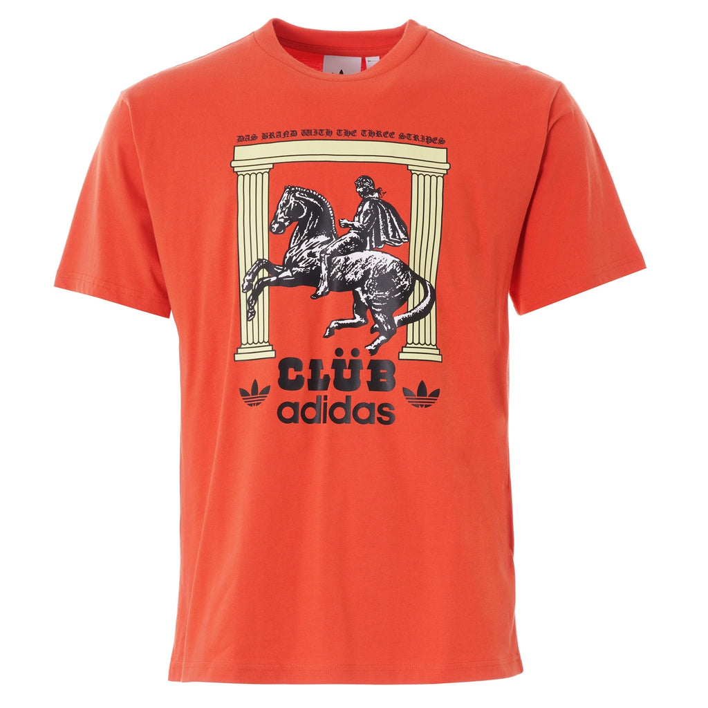 Adidas Originals Club Pillars T-Shirt - Amber