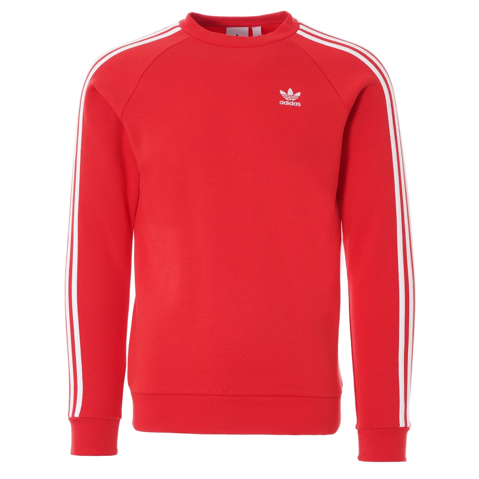 Adidas Originals 3-Stripes Crewneck Sweatshirt - Red