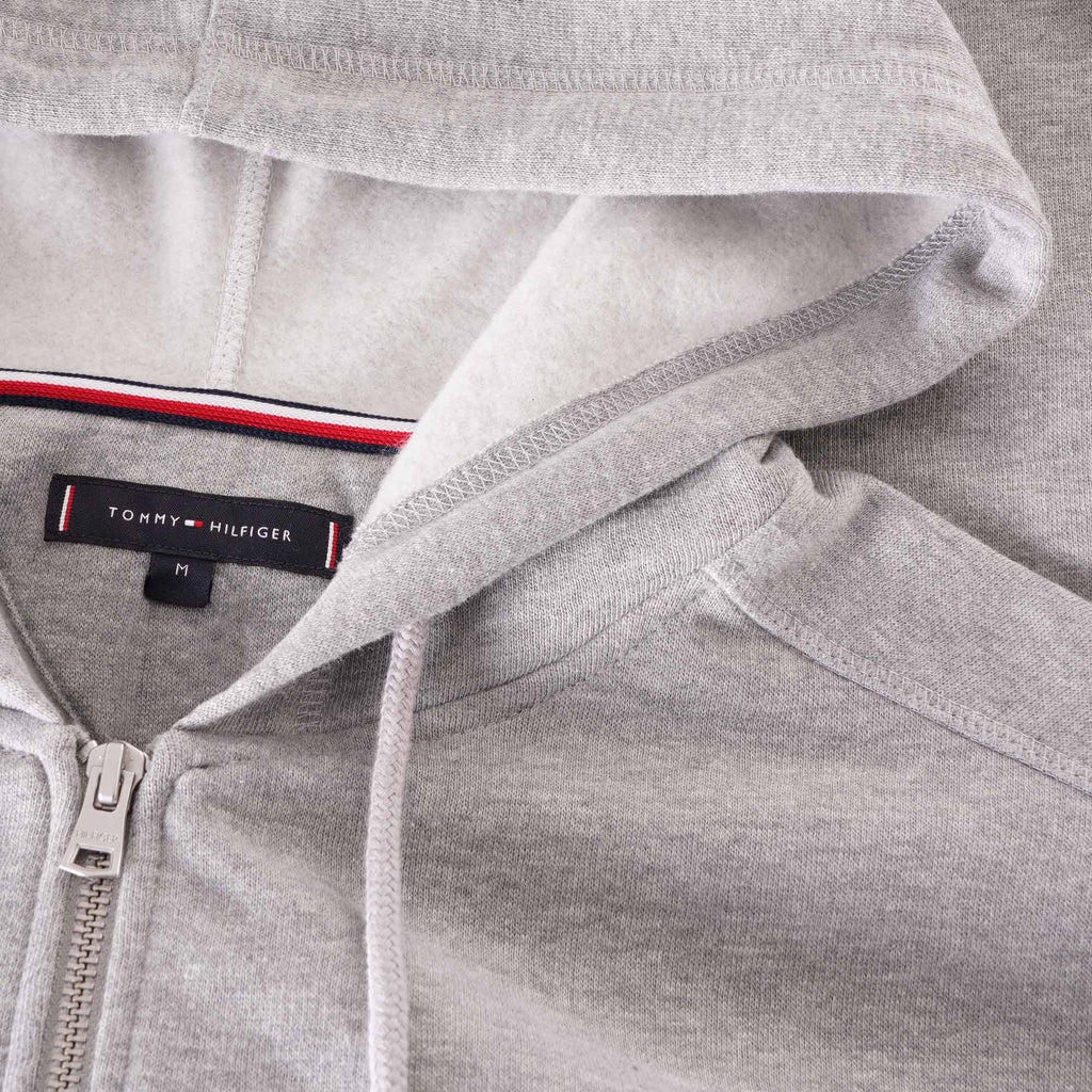 Tommy Hilfiger Monogram Cotton Fleece Hoody - Grey