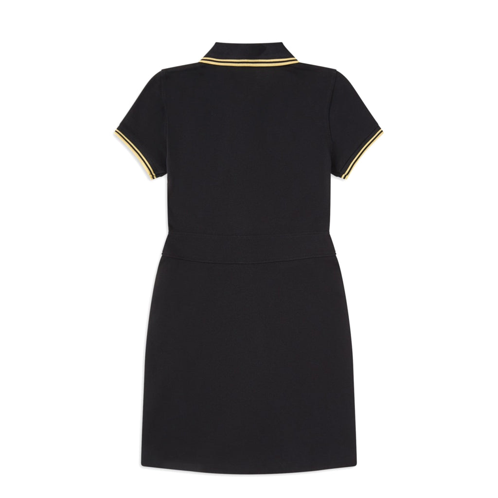 Fred Perry Womens Reissue Pleated Pique Tennis Dress - Black
