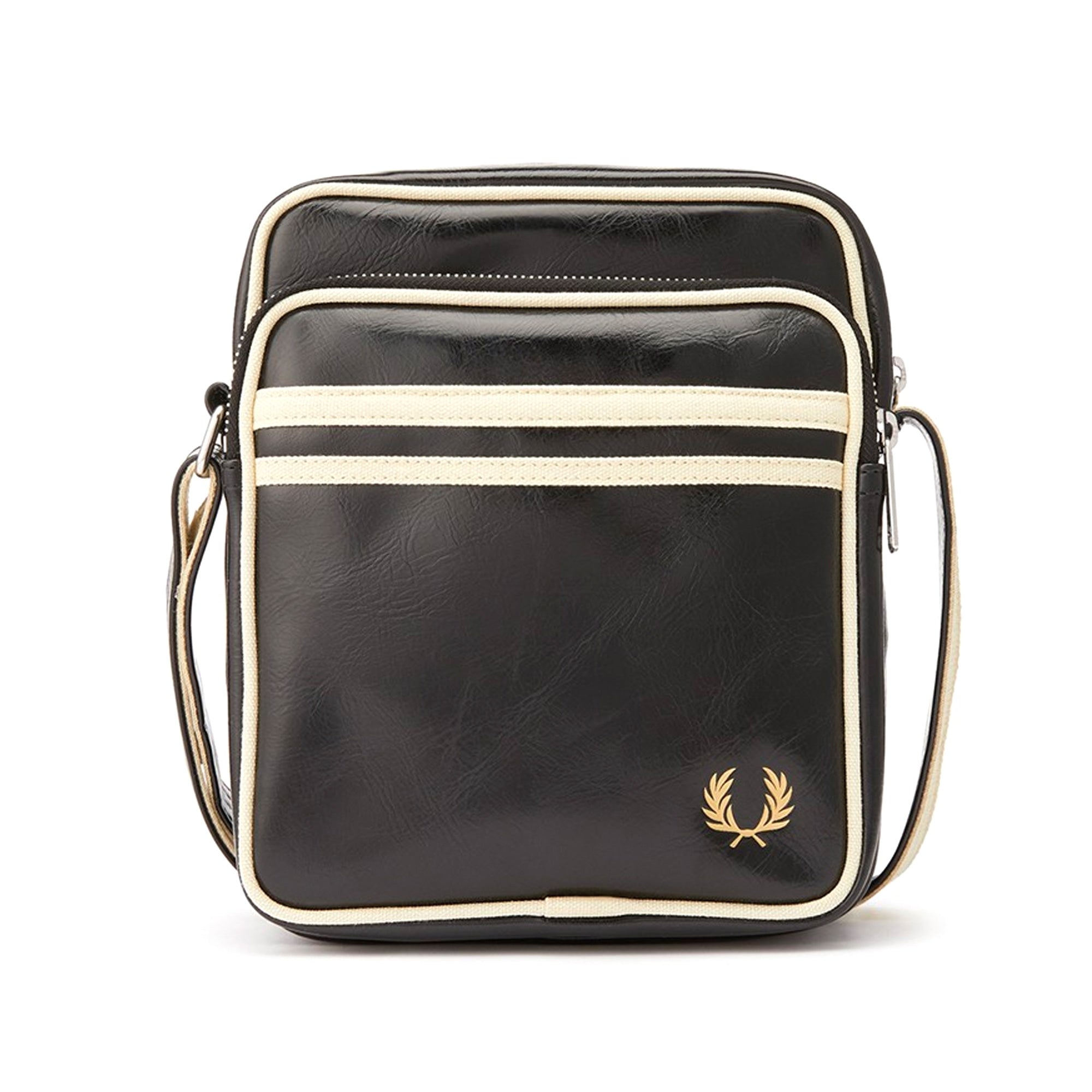 Fred Perry Classic Side Bag - Black/Ecru