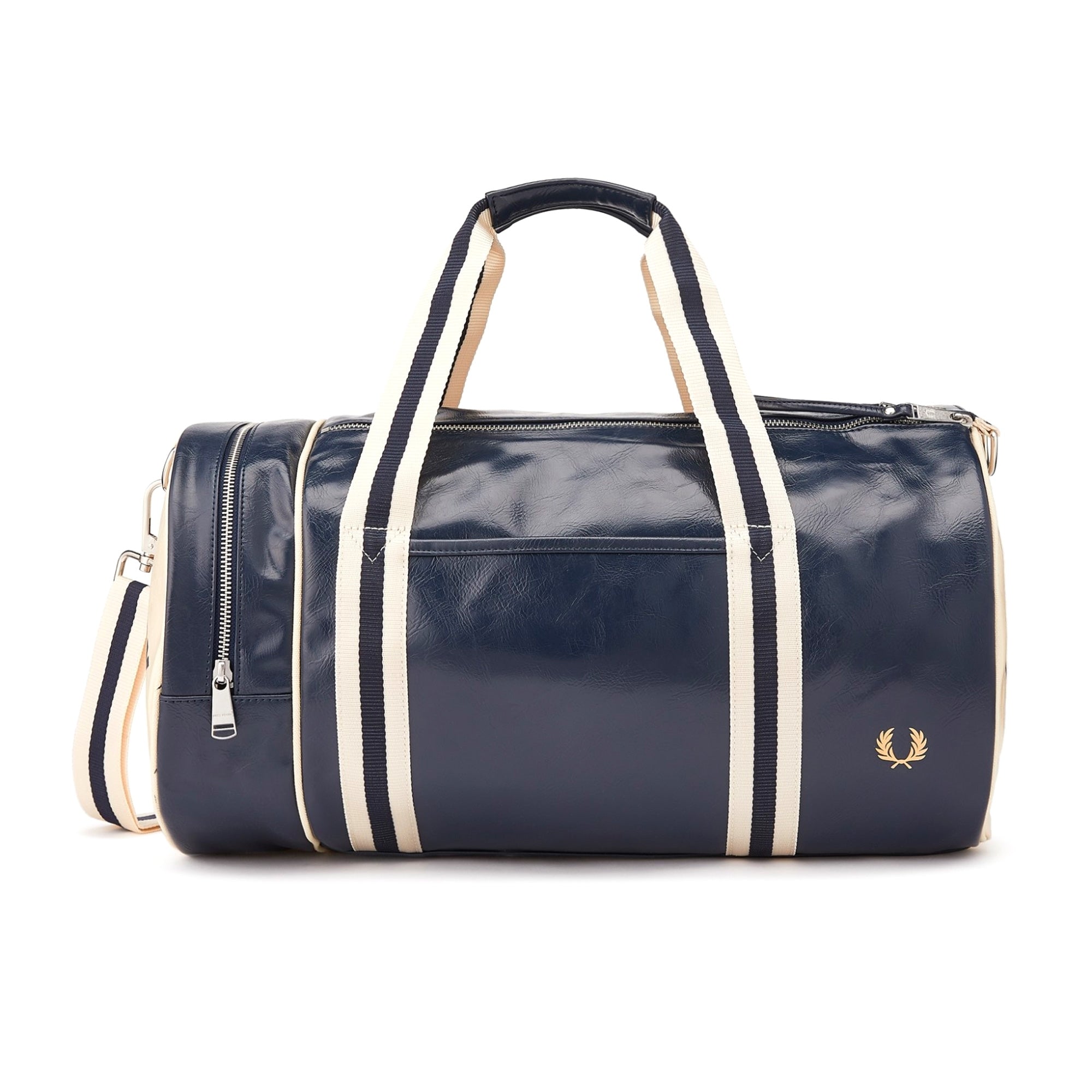 Fred Perry Classic Barrel Bag - Navy/Ecru