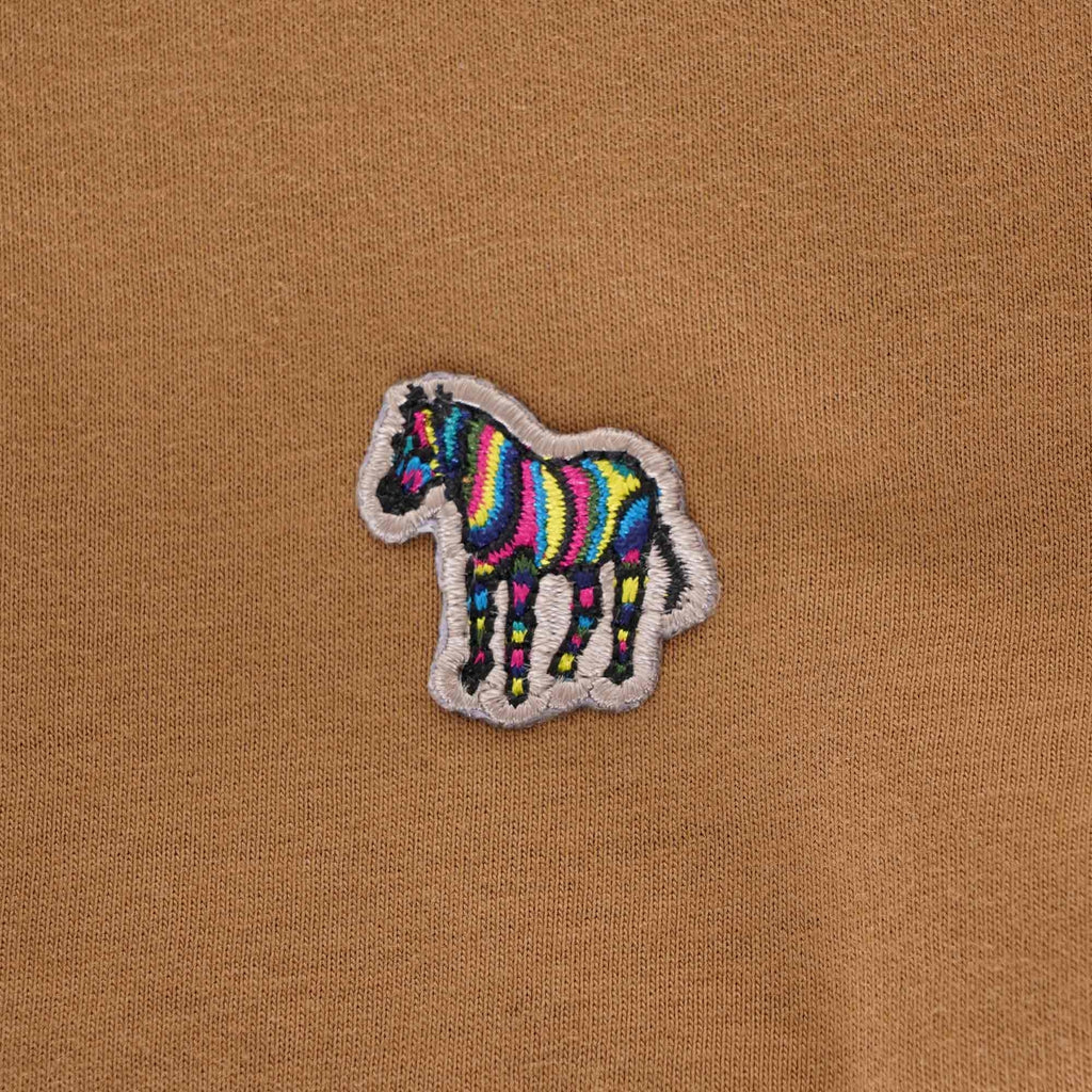 Paul Smith Organic Cotton Zebra Logo T-Shirt - Camel