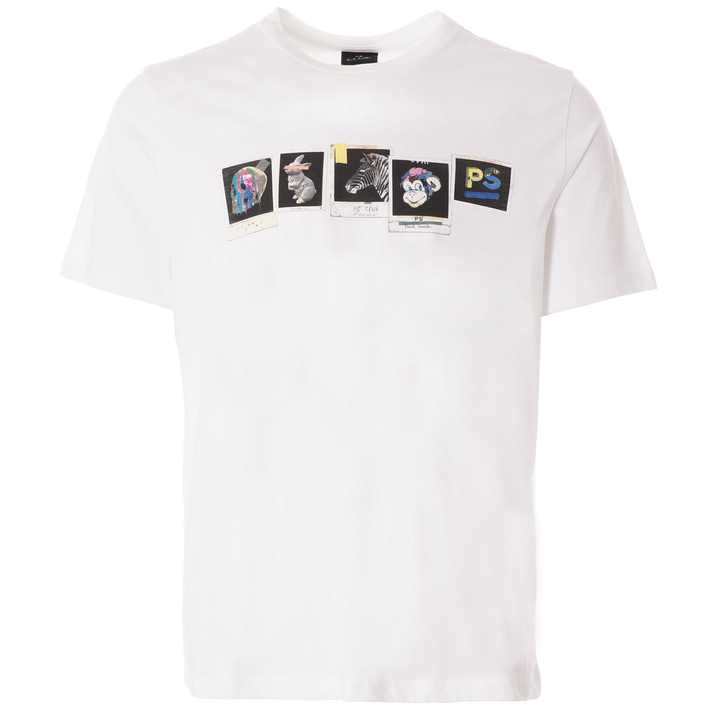 Paul Smith PS Club Photos Organic Cotton T-Shirt - White