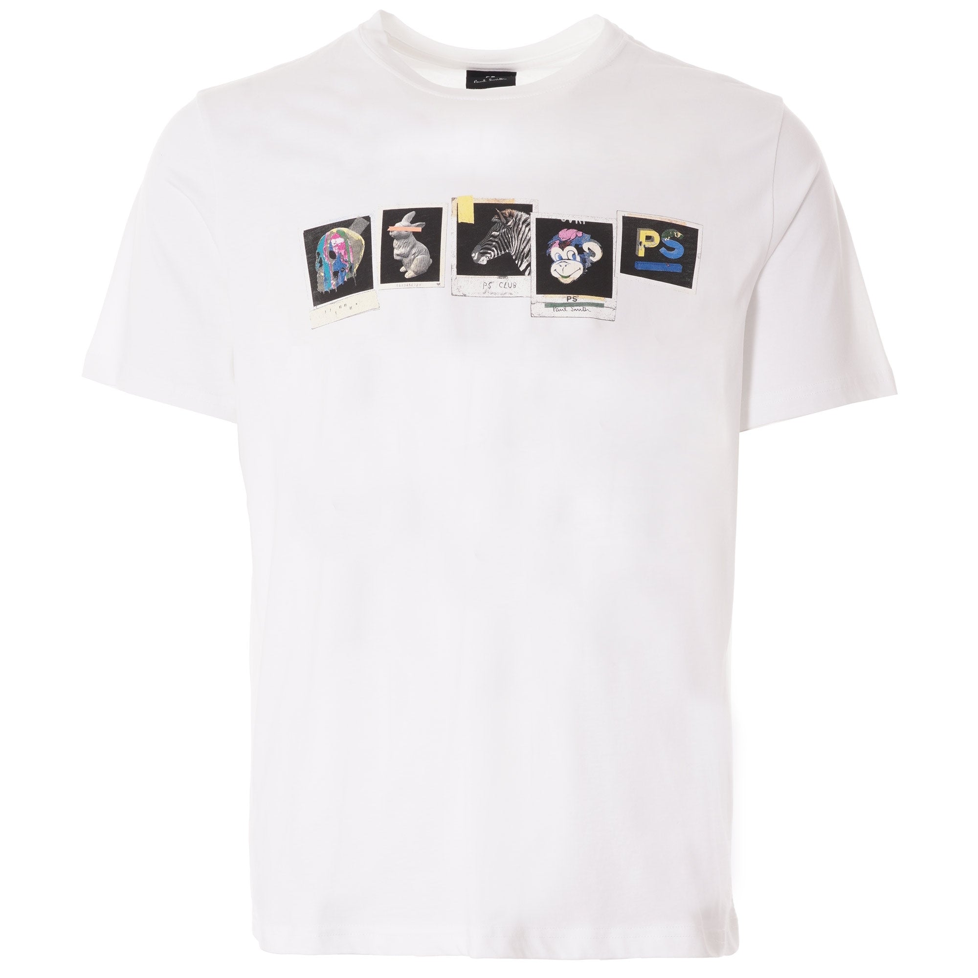 Paul Smith PS Club Photos Organic Cotton T-Shirt - White